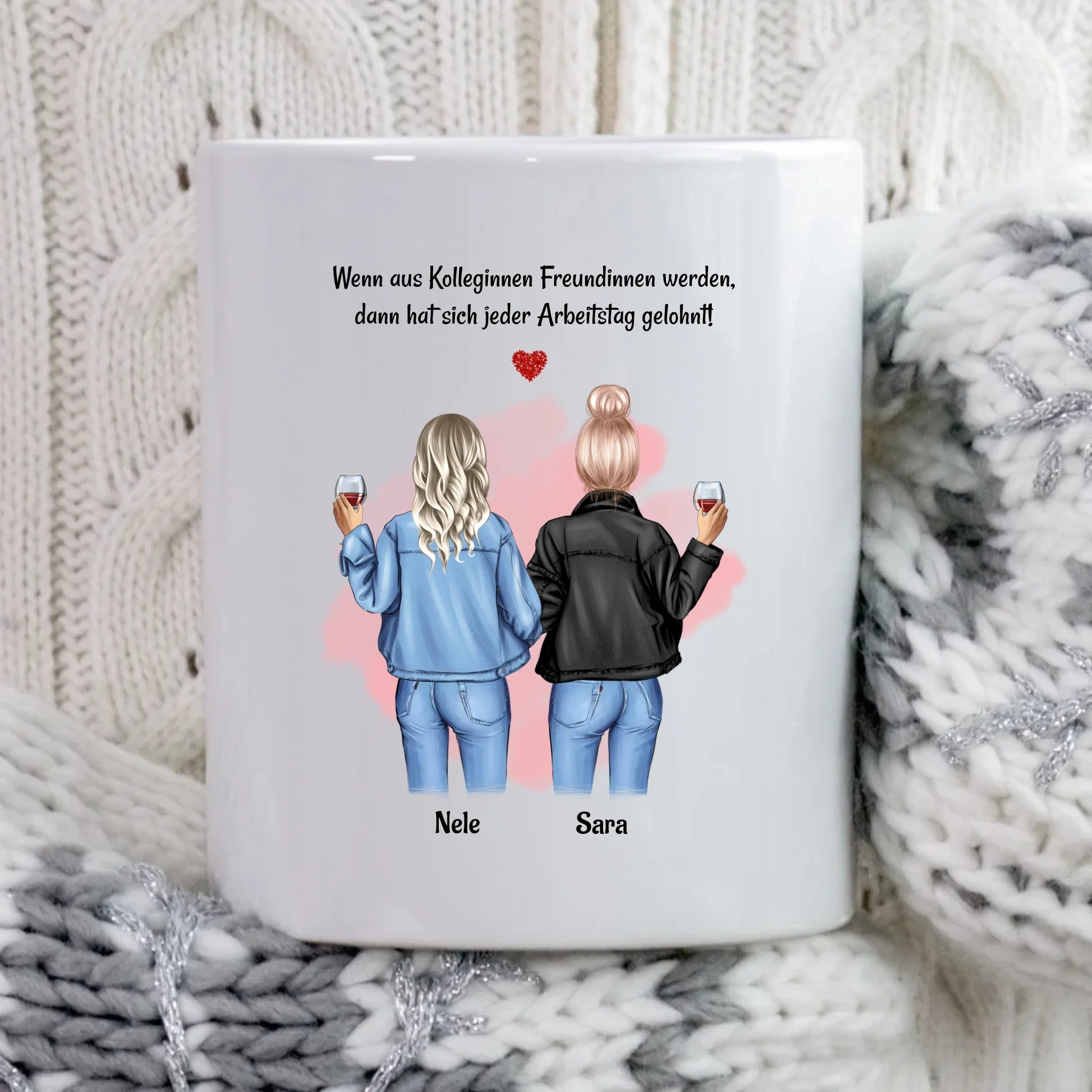 Geschenk Tasse Arbeitskollegin & Freundin mit Name personalisiert - Cantty