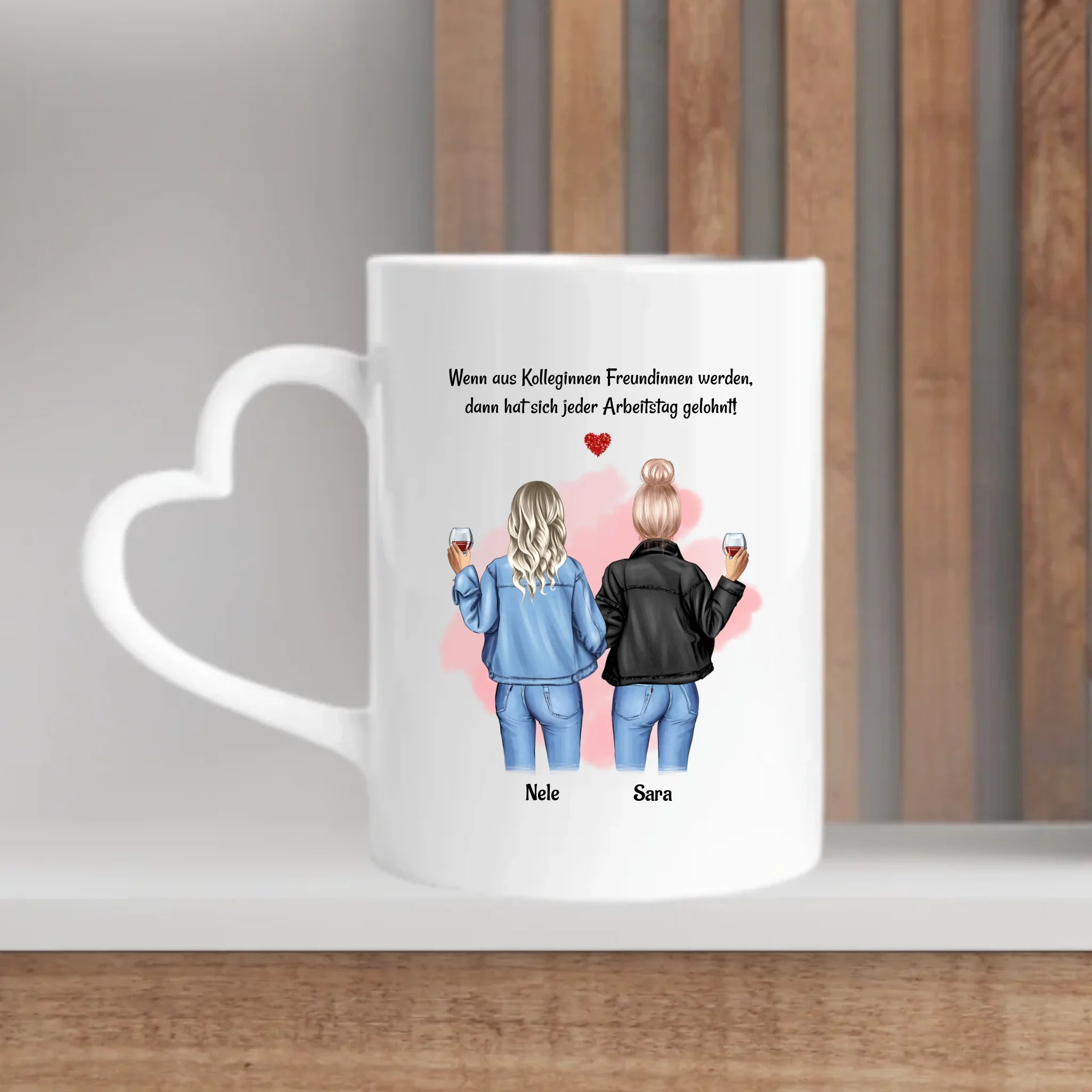 Geschenk Tasse Arbeitskollegin & Freundin mit Name personalisiert - Cantty