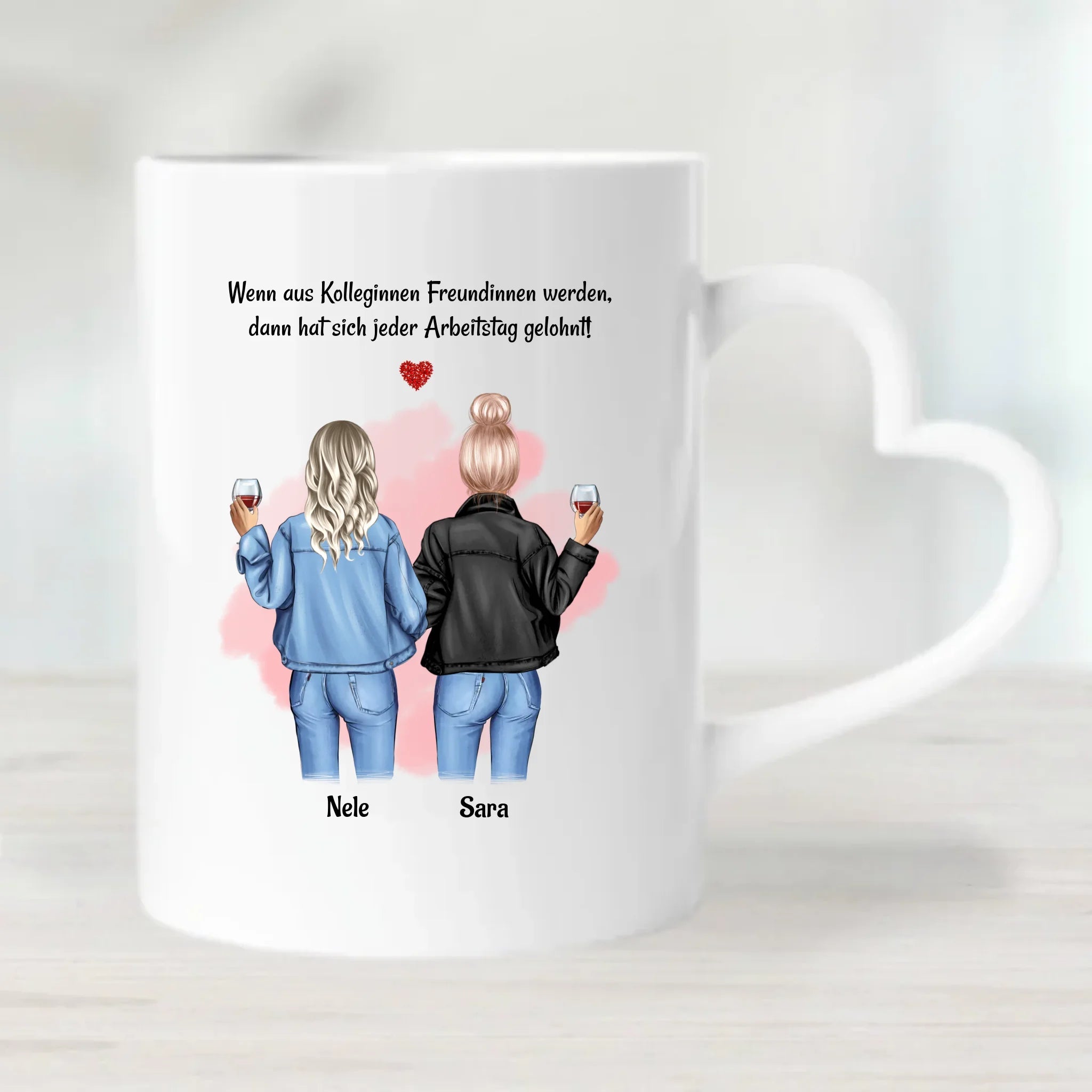 Geschenk Tasse Arbeitskollegin & Freundin mit Name personalisiert - Cantty