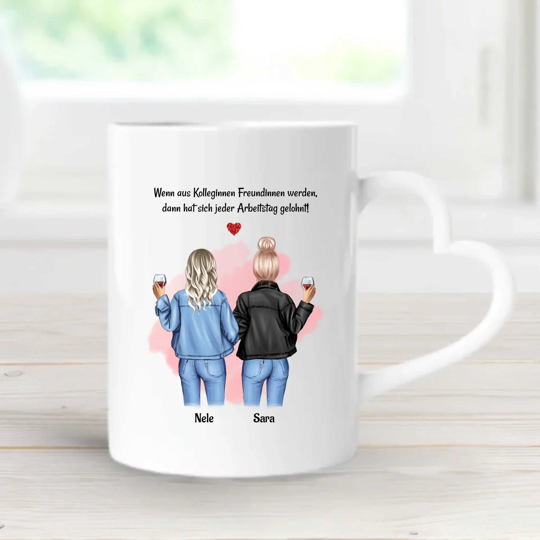 Geschenk Tasse Arbeitskollegin & Freundin mit Name personalisiert - Cantty
