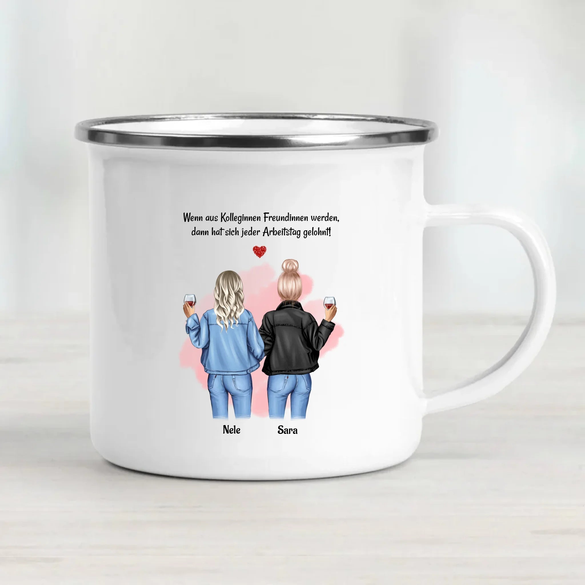 Geschenk Tasse Arbeitskollegin & Freundin mit Name personalisiert - Cantty