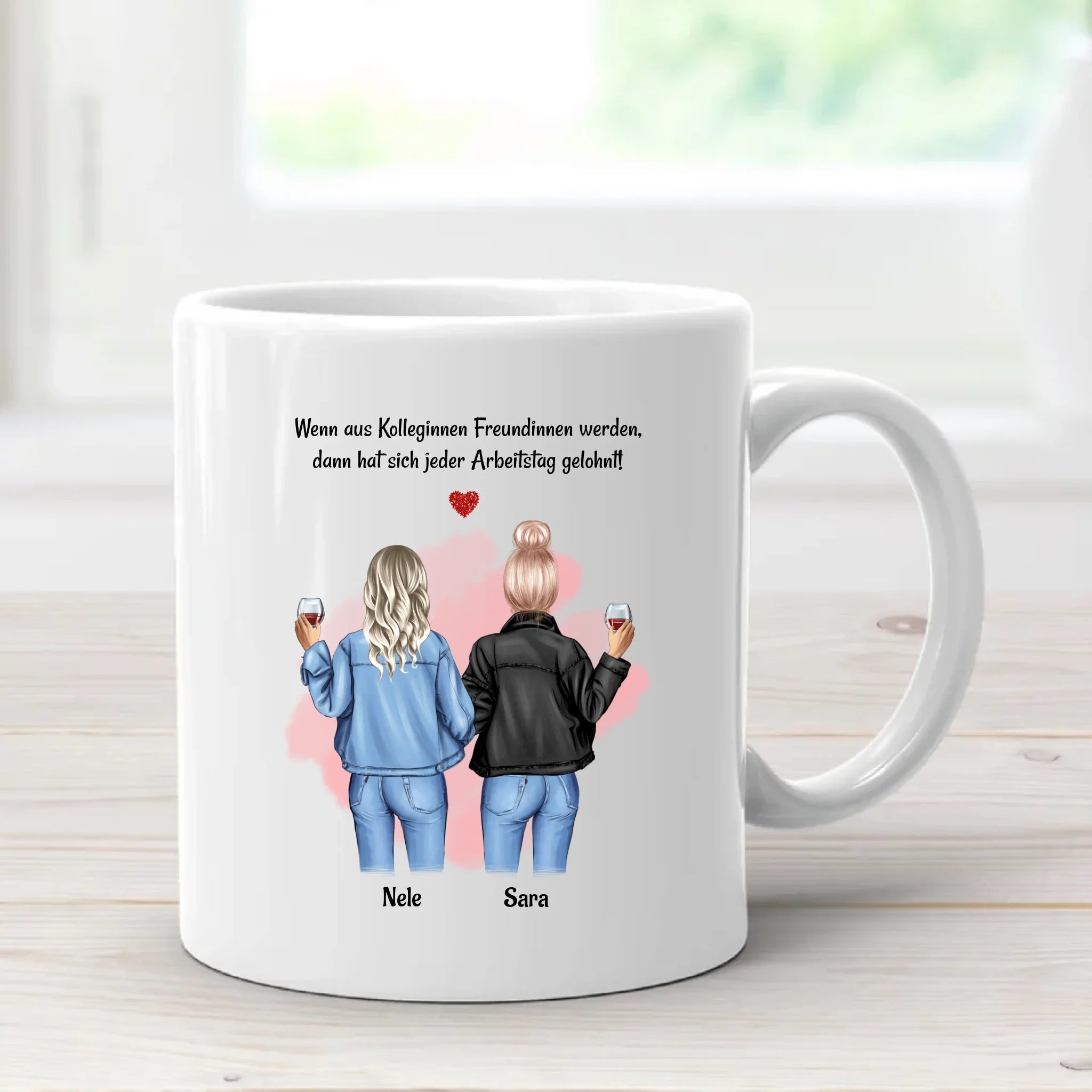 Geschenk Tasse Arbeitskollegin & Freundin mit Name personalisiert - Cantty