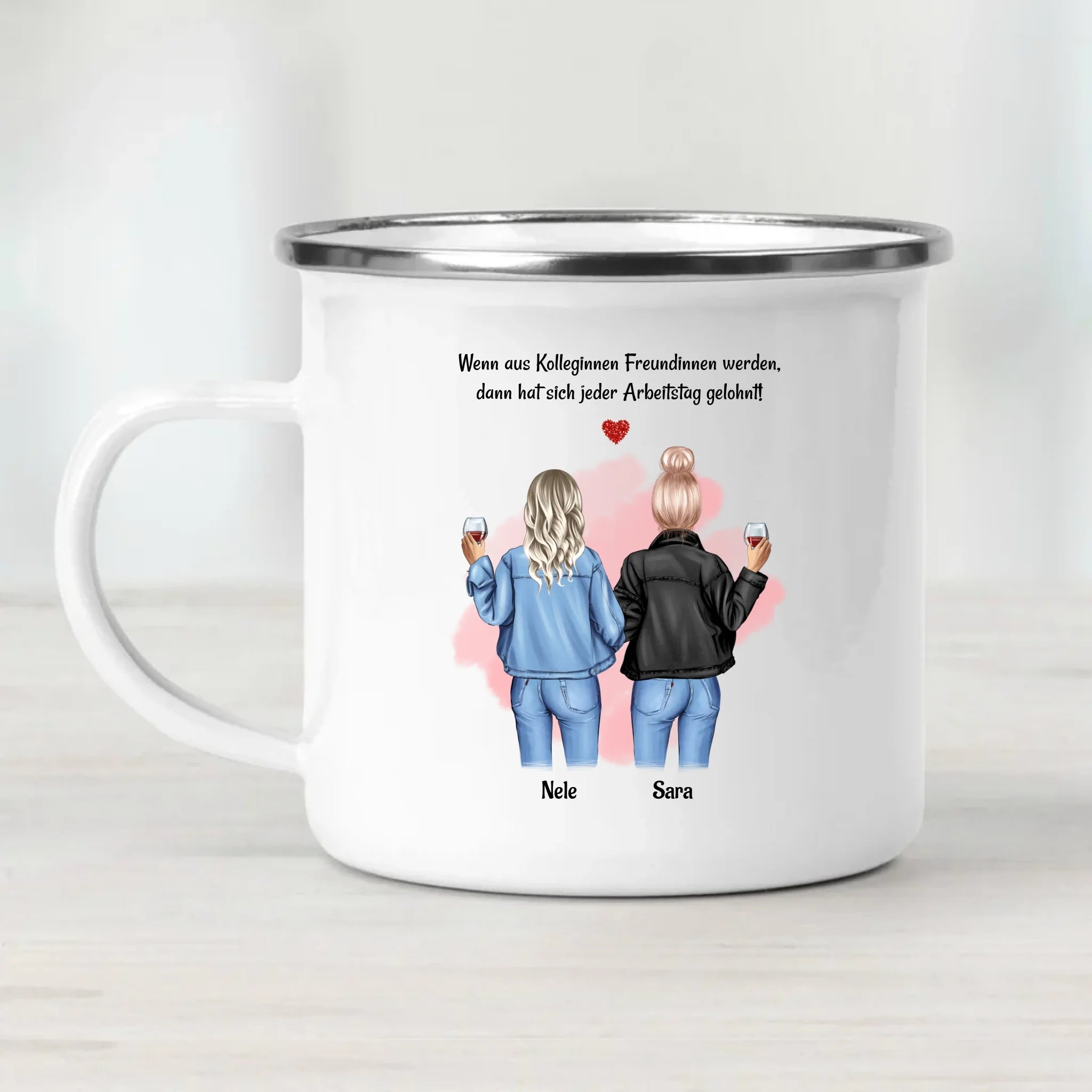Geschenk Tasse Arbeitskollegin & Freundin mit Name personalisiert - Cantty