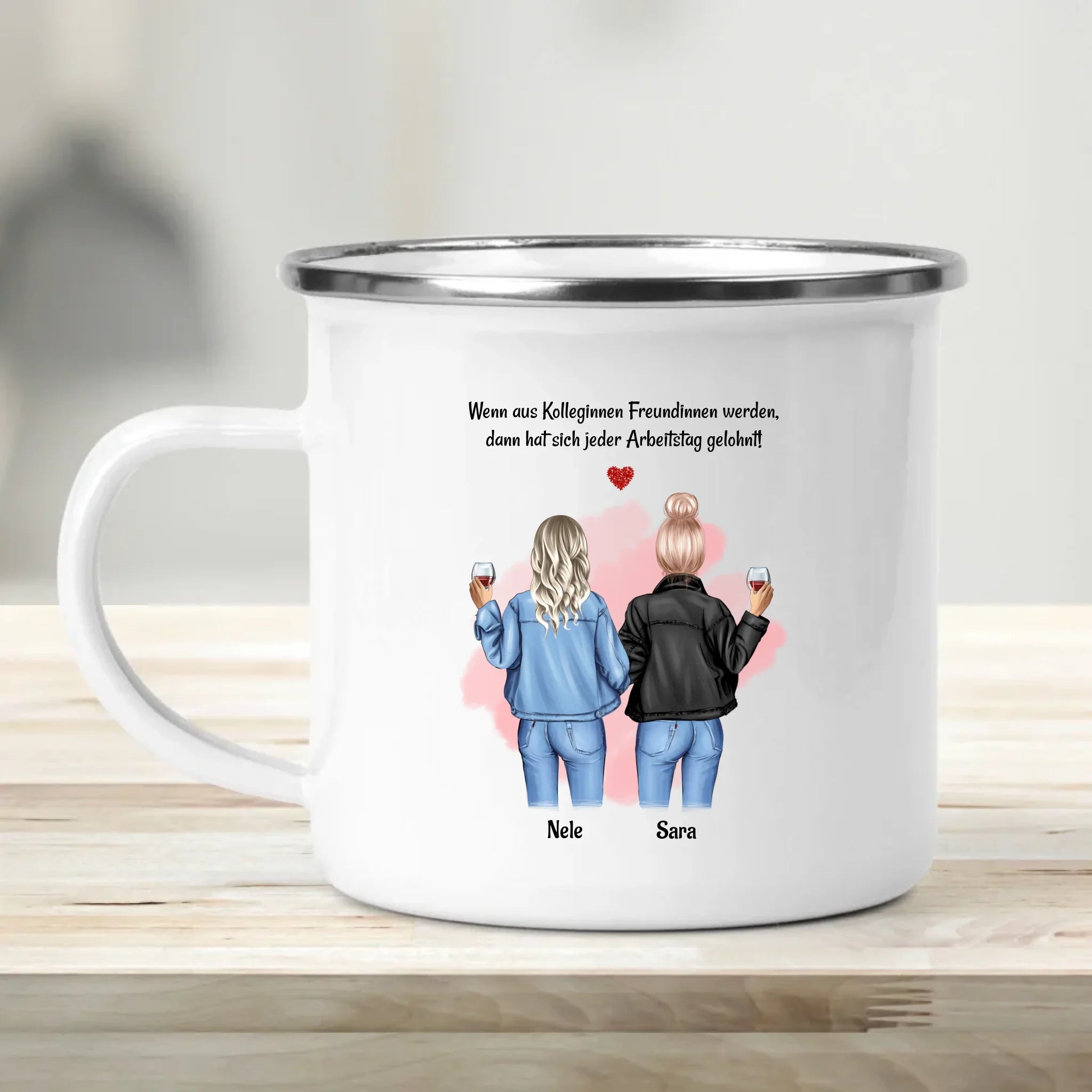 Geschenk Tasse Arbeitskollegin & Freundin mit Name personalisiert - Cantty