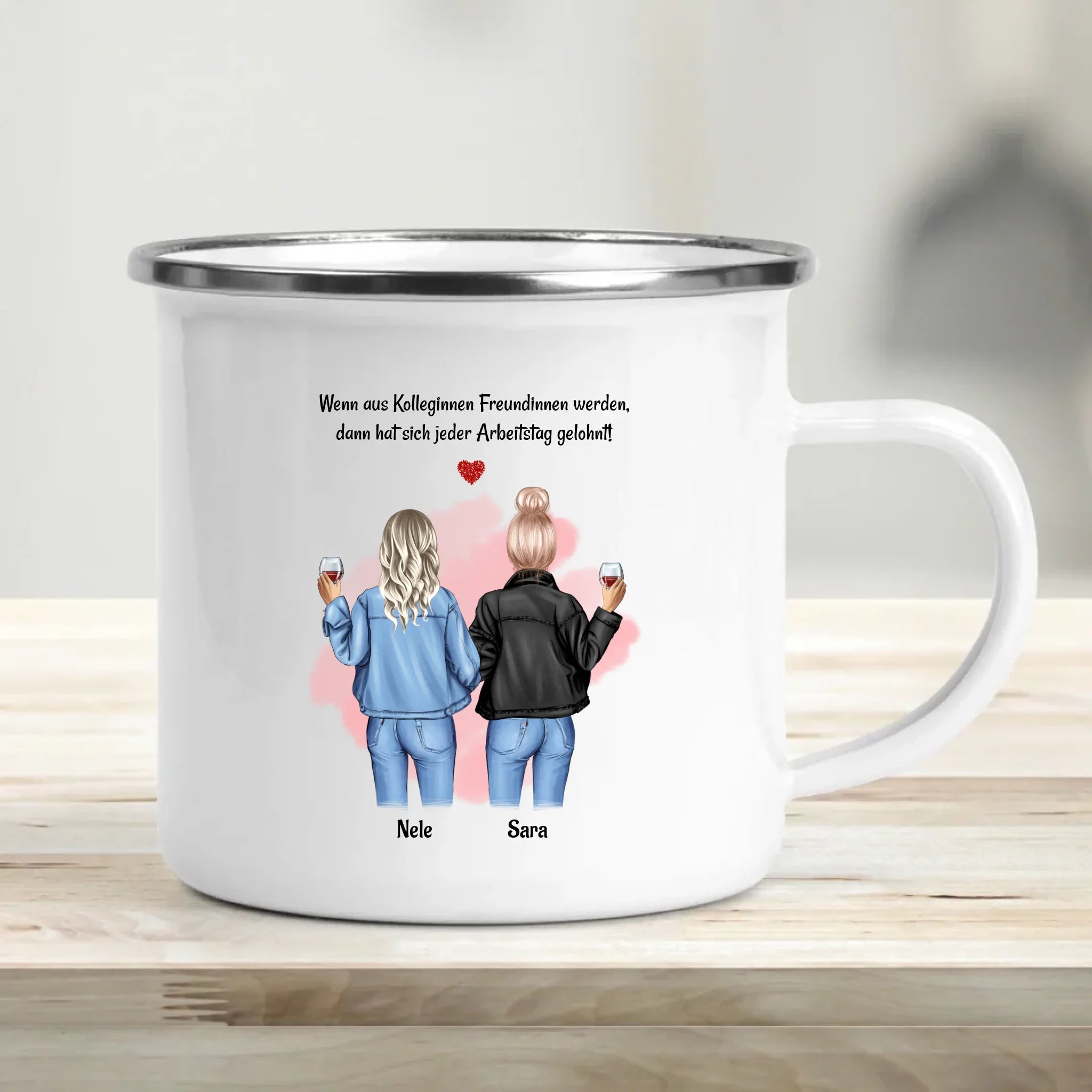 Geschenk Tasse Arbeitskollegin & Freundin mit Name personalisiert - Cantty