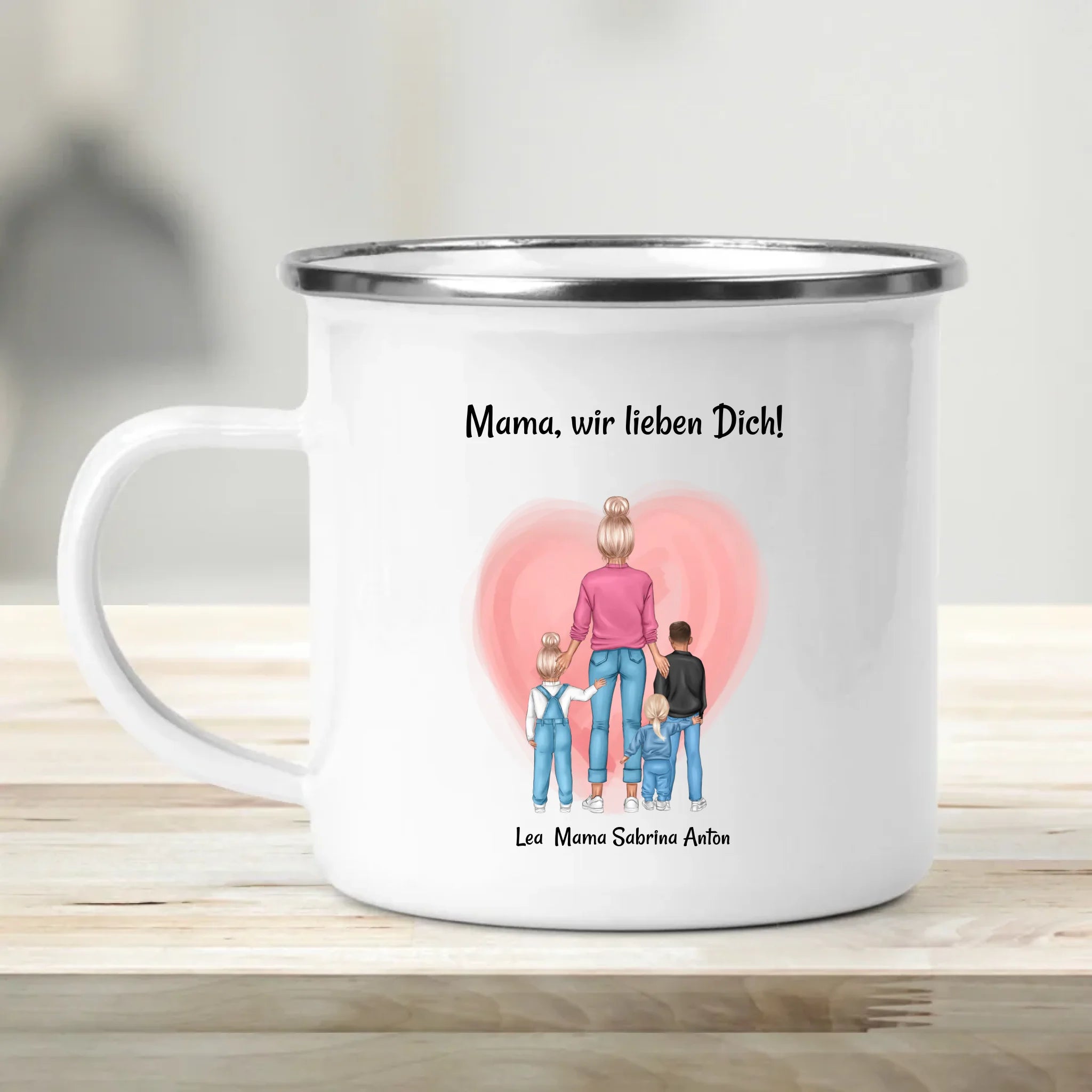 Geschenk Tasse für Mama von Kinder zum Geburtstag & Muttertag personalisiert - Cantty
