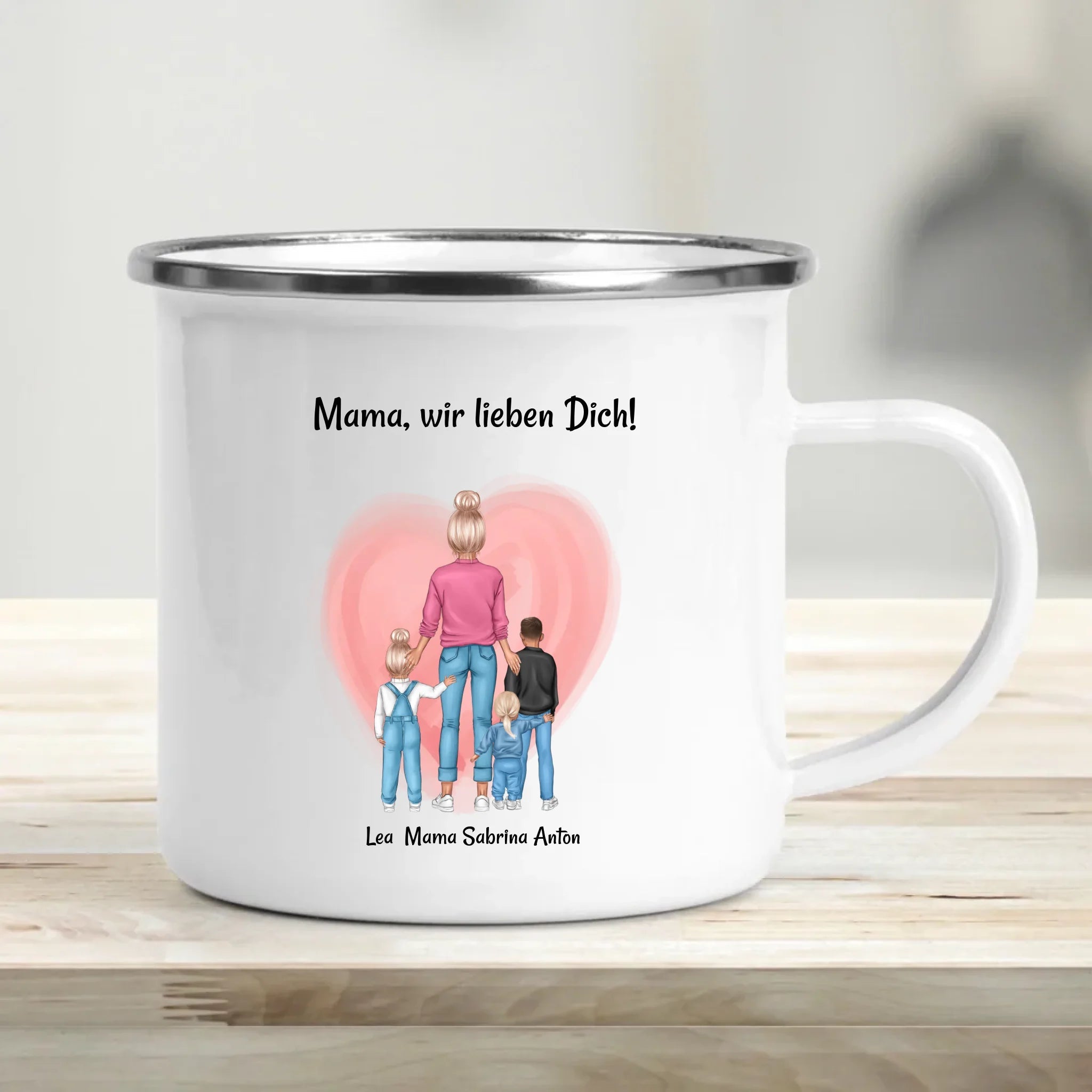 Geschenk Tasse für Mama von Kinder zum Geburtstag & Muttertag personalisiert - Cantty