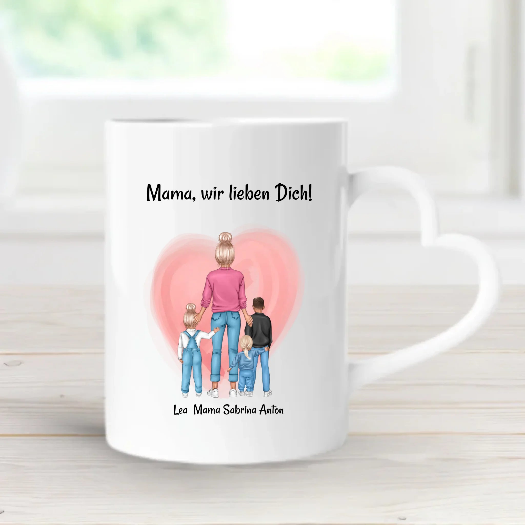 Geschenk Tasse für Mama von Kinder zum Geburtstag & Muttertag personalisiert - Cantty