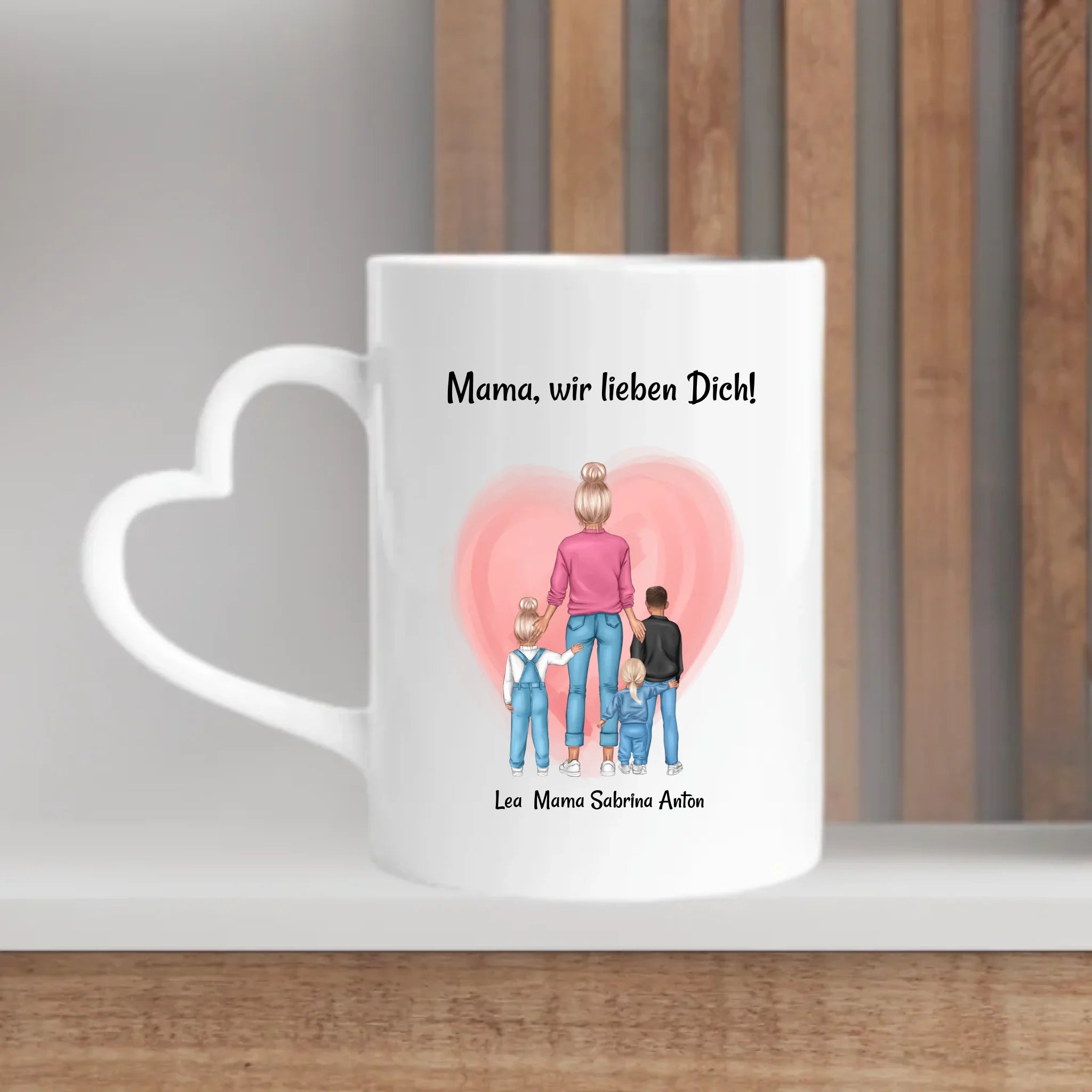 Geschenk Tasse für Mama von Kinder zum Geburtstag & Muttertag personalisiert - Cantty