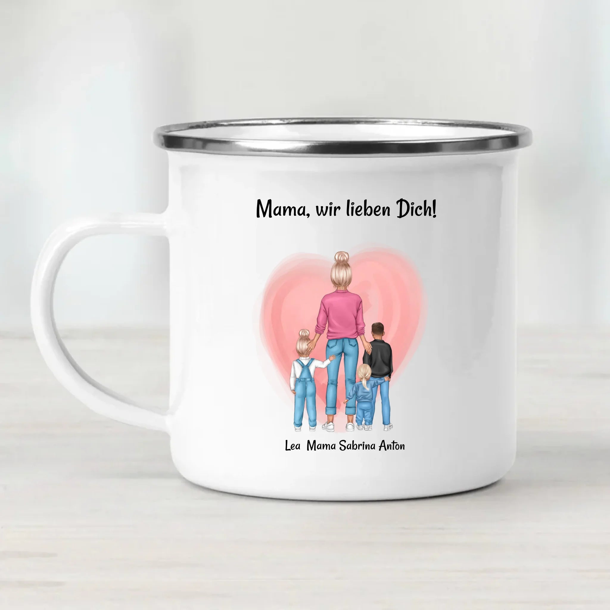 Geschenk Tasse für Mama von Kinder zum Geburtstag & Muttertag personalisiert - Cantty