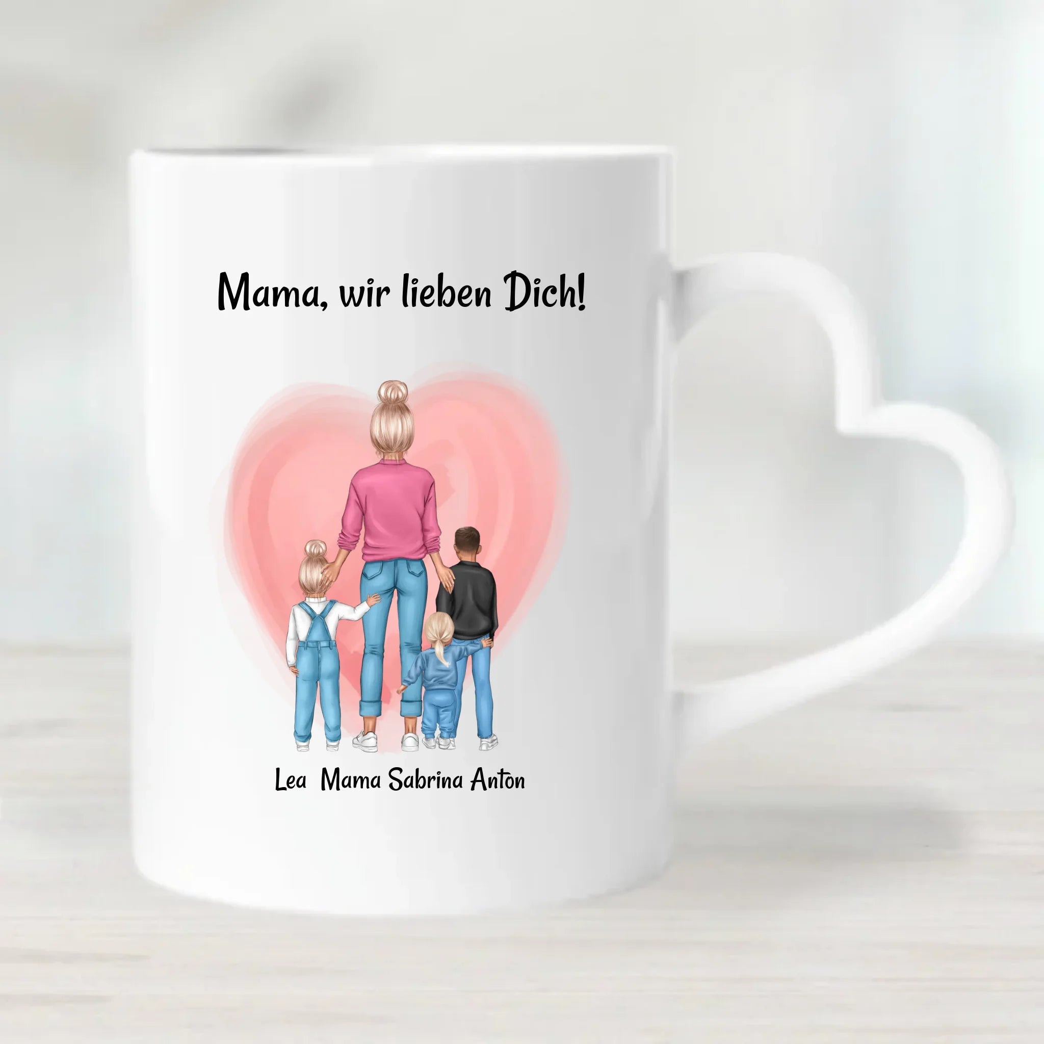 Geschenk Tasse für Mama von Kinder zum Geburtstag & Muttertag personalisiert - Cantty