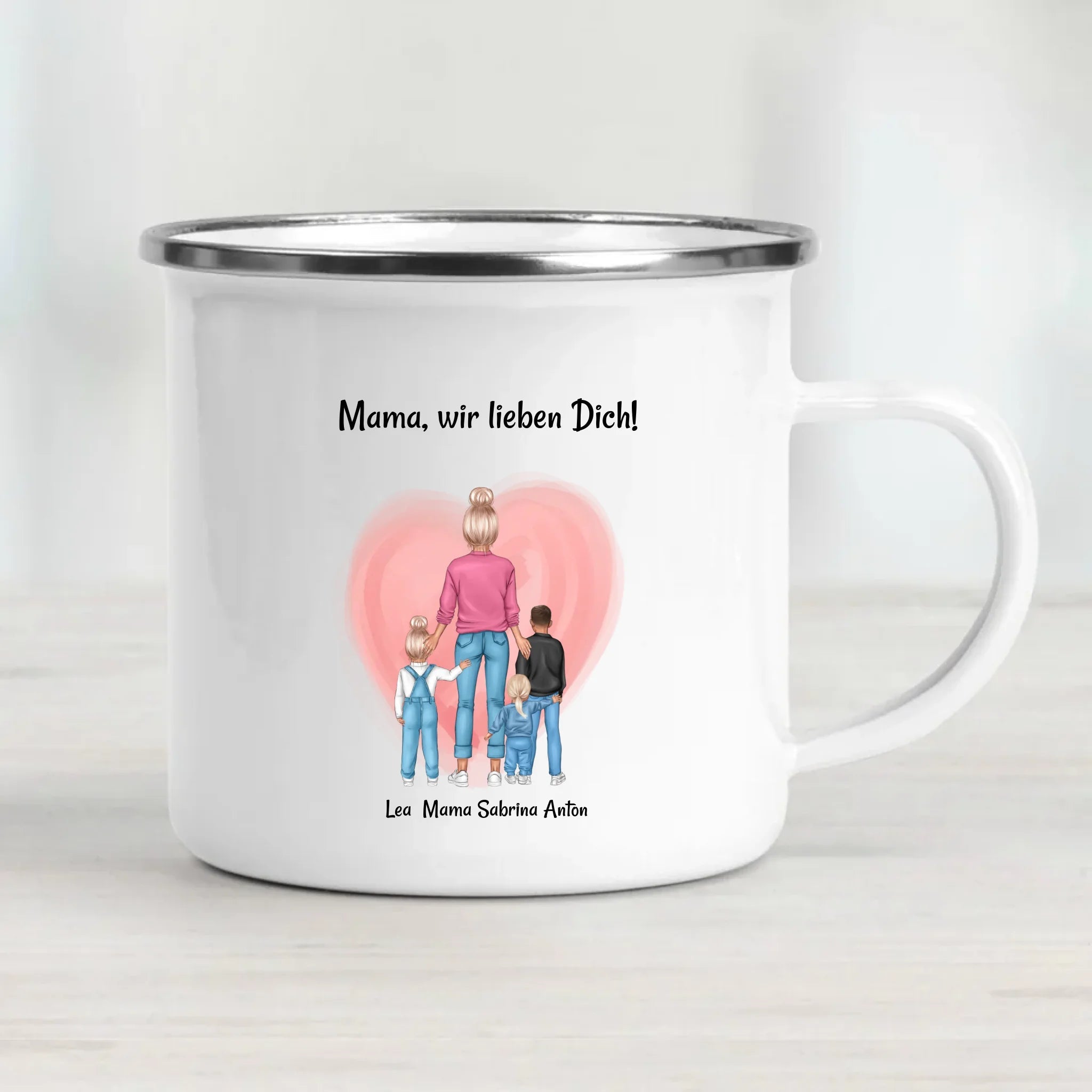 Geschenk Tasse für Mama von Kinder zum Geburtstag & Muttertag personalisiert - Cantty
