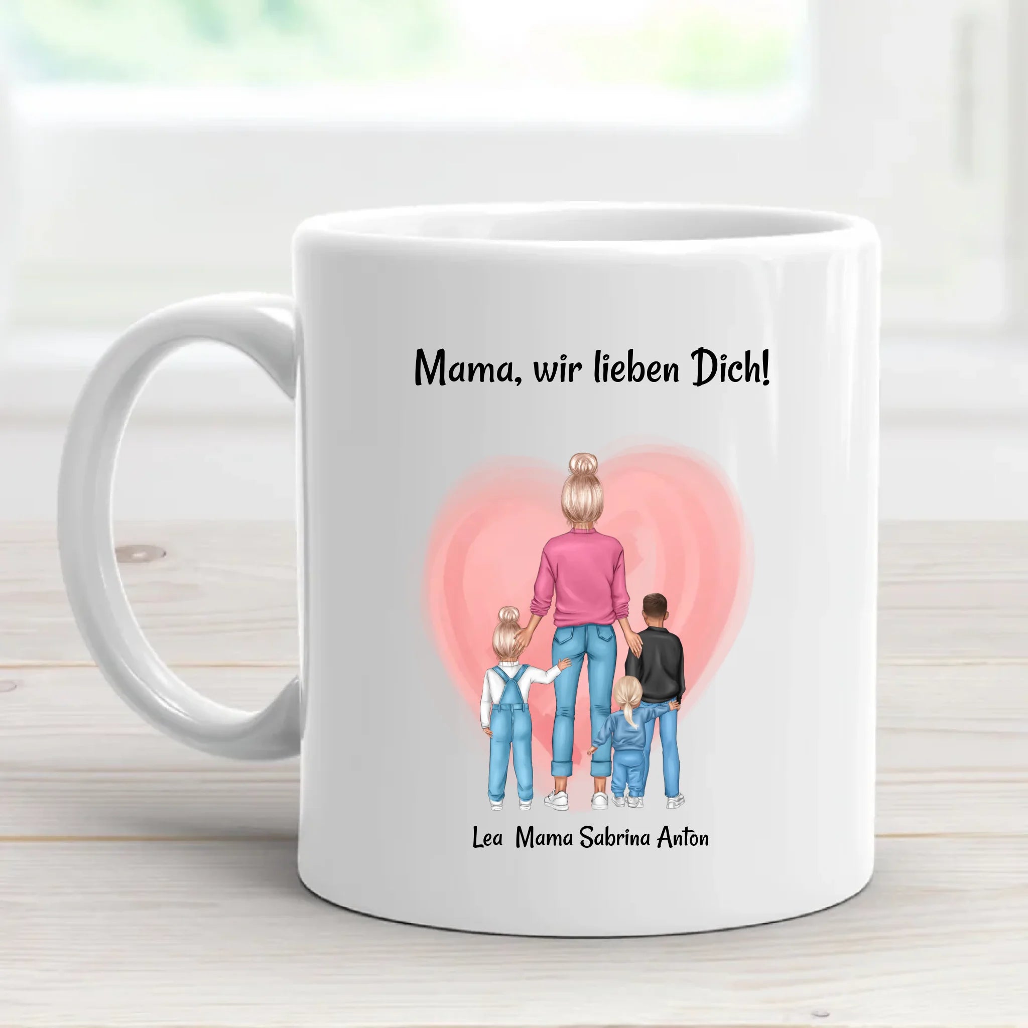 Geschenk Tasse für Mama von Kinder zum Geburtstag & Muttertag personalisiert - Cantty