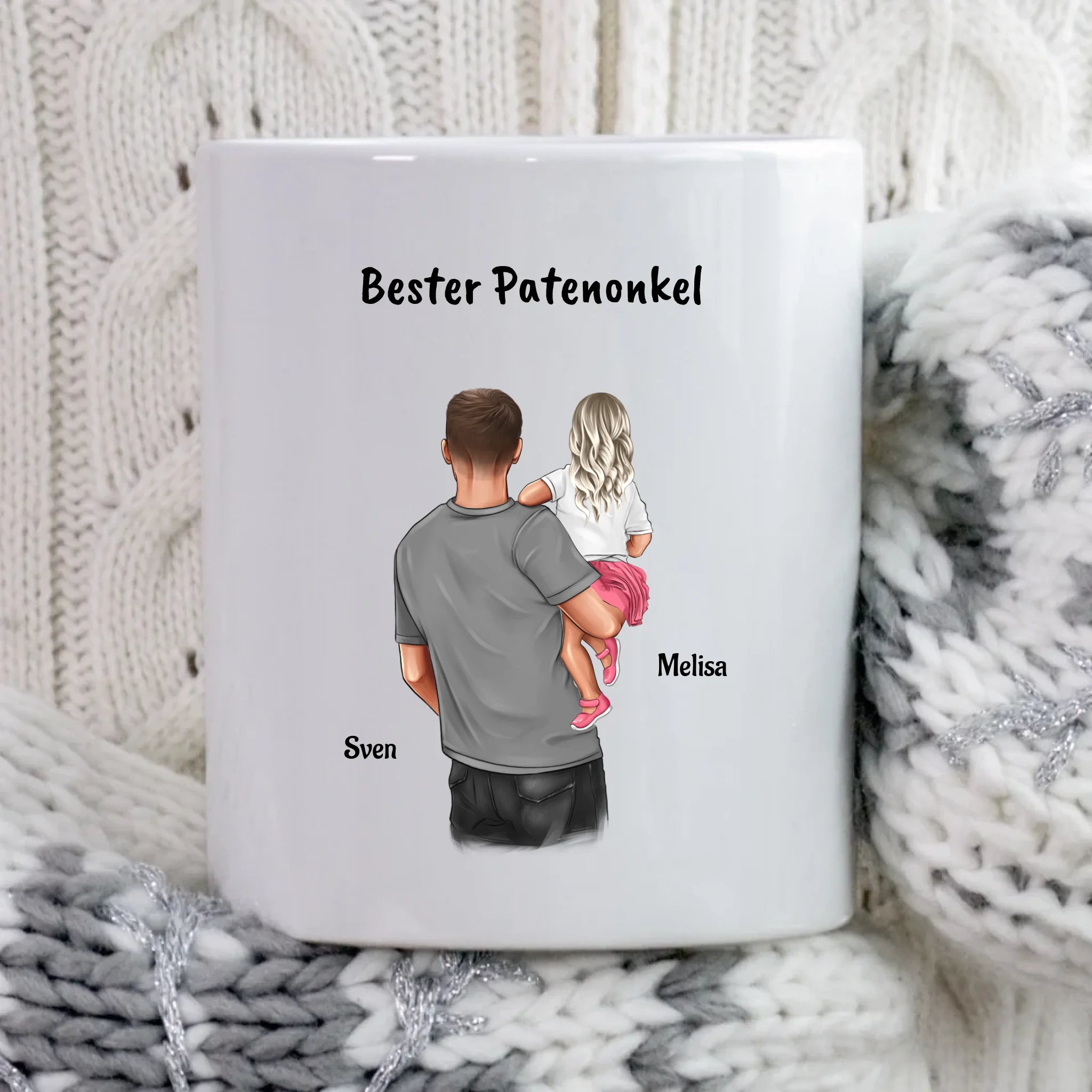 Geschenk Tasse fĂŒr Patenonkel personalisiert gestalten - Cantty