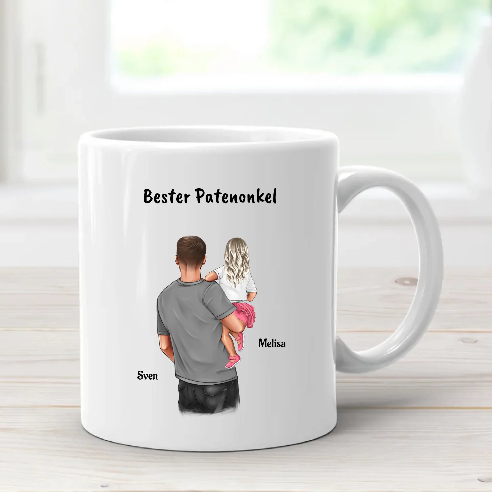 Geschenk Tasse fĂŒr Patenonkel personalisiert gestalten - Cantty