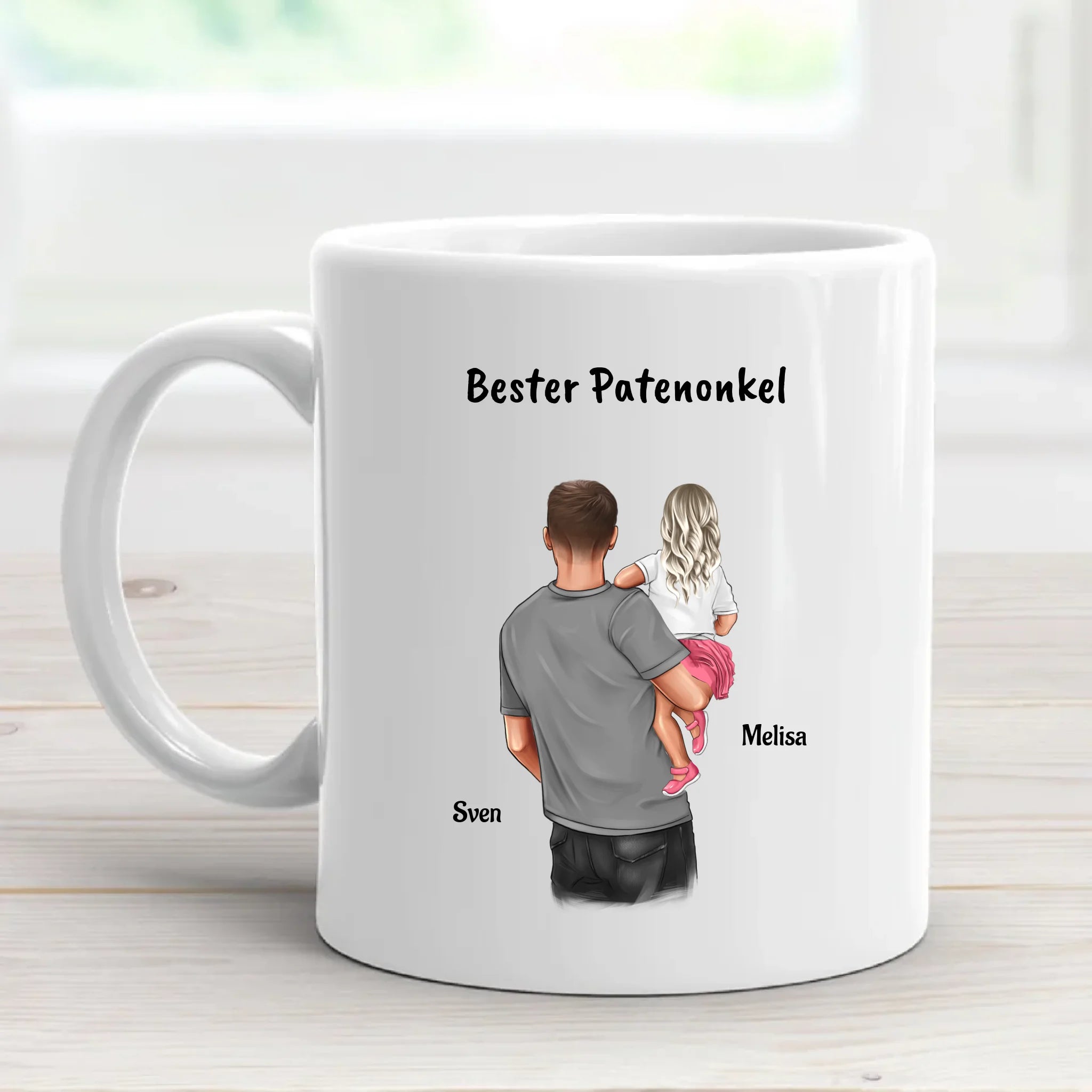 Geschenk Tasse fĂŒr Patenonkel personalisiert gestalten - Cantty