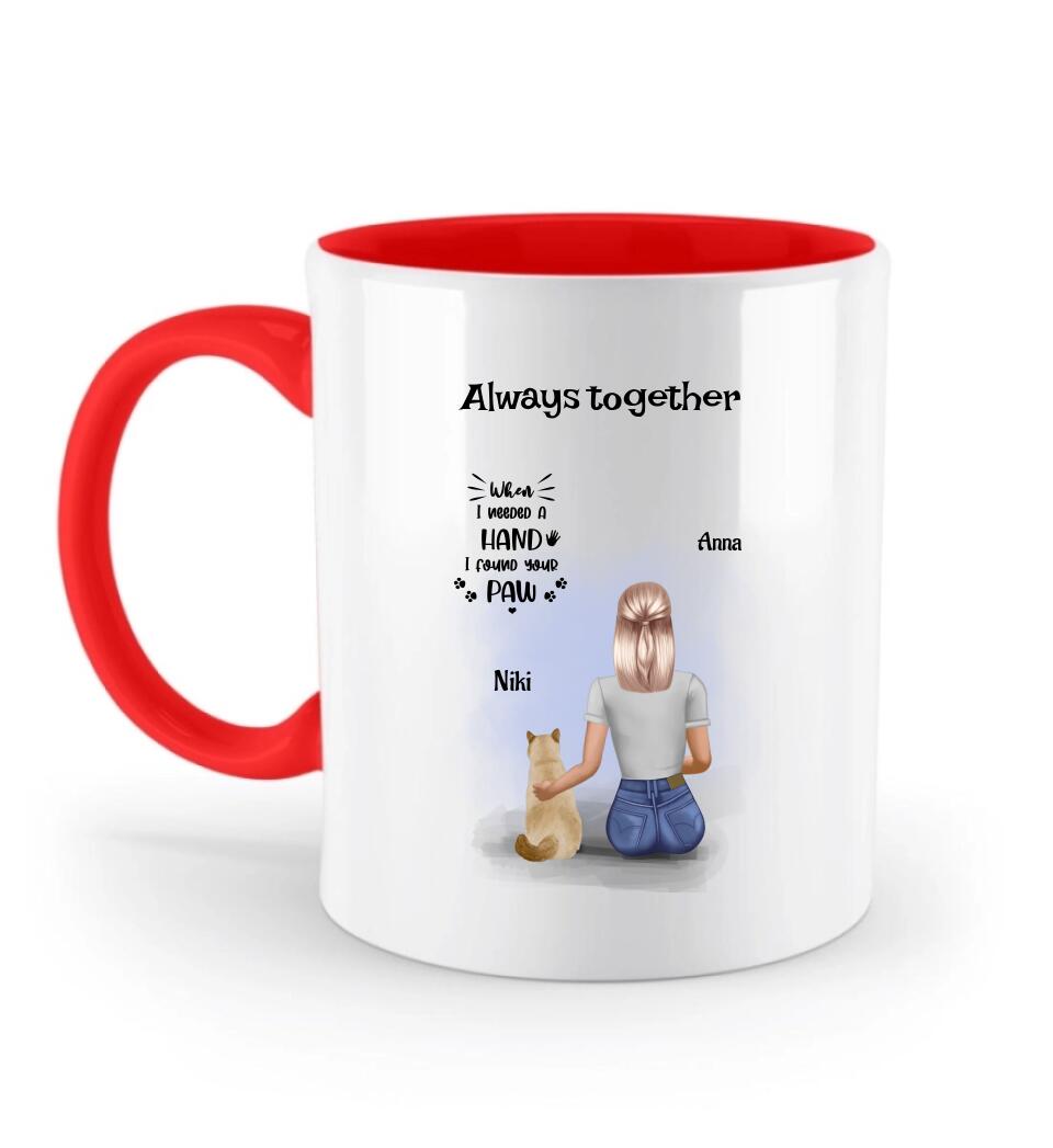 Geschenk Tasse Katze Bild beste Freundin & Schwester - Cantty