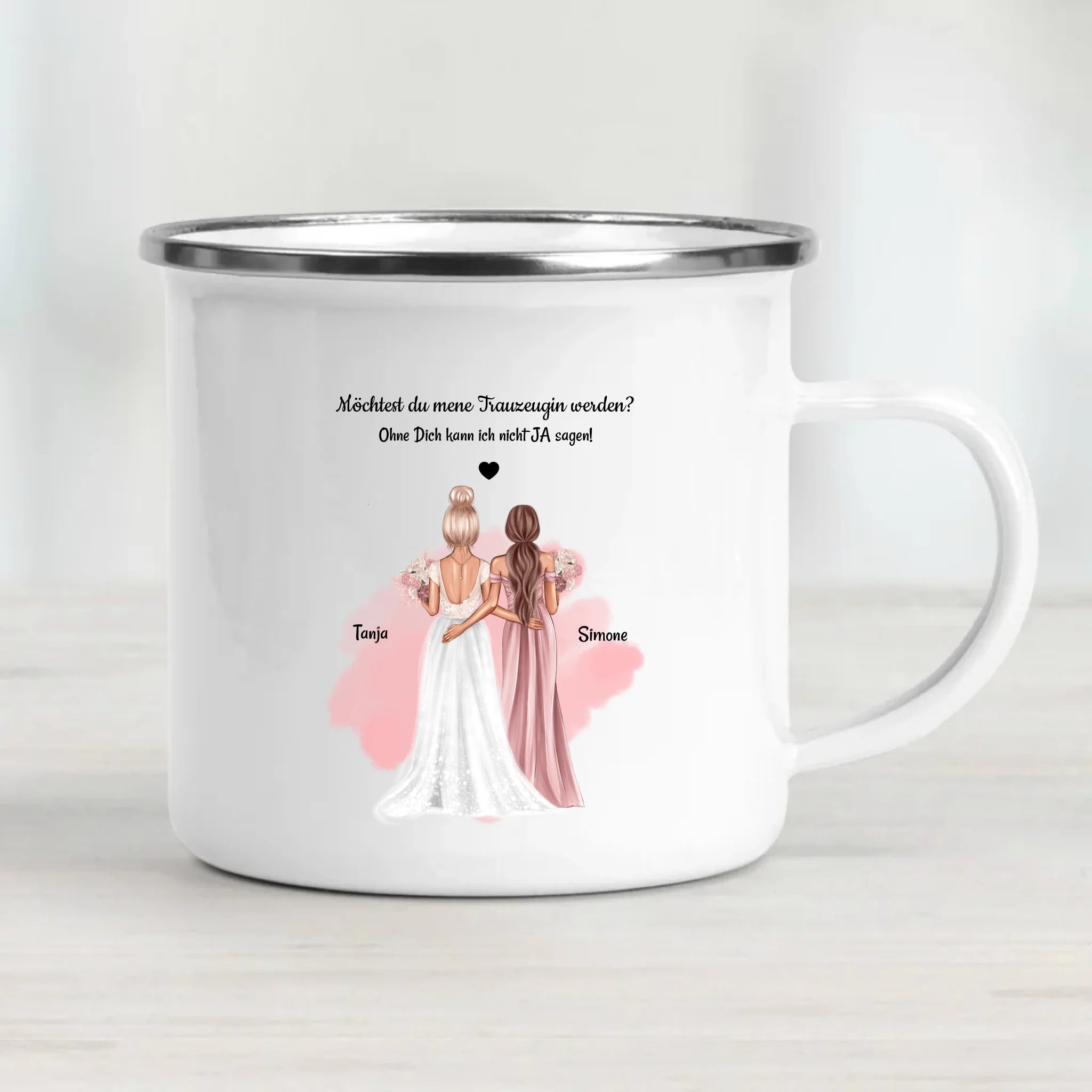 Geschenk Trauzeugin Fragen Tasse personalisiert - Cantty
