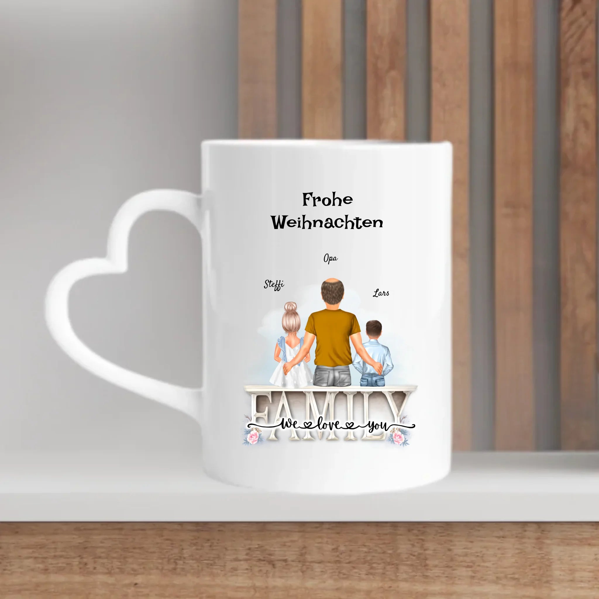 Geschenk Weihnachten Opa und Enkelkinder Tasse - Cantty