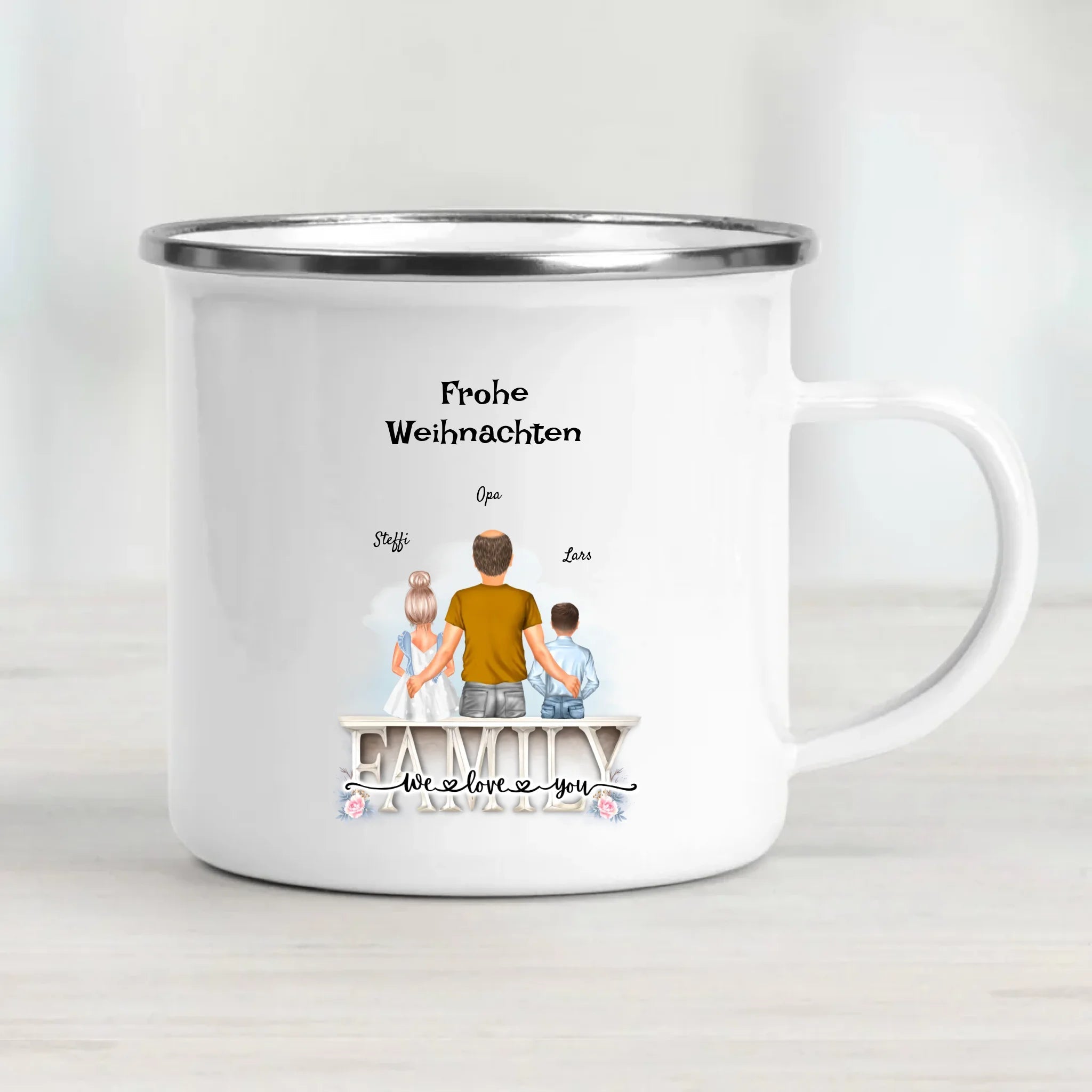 Geschenk Weihnachten Opa und Enkelkinder Tasse - Cantty