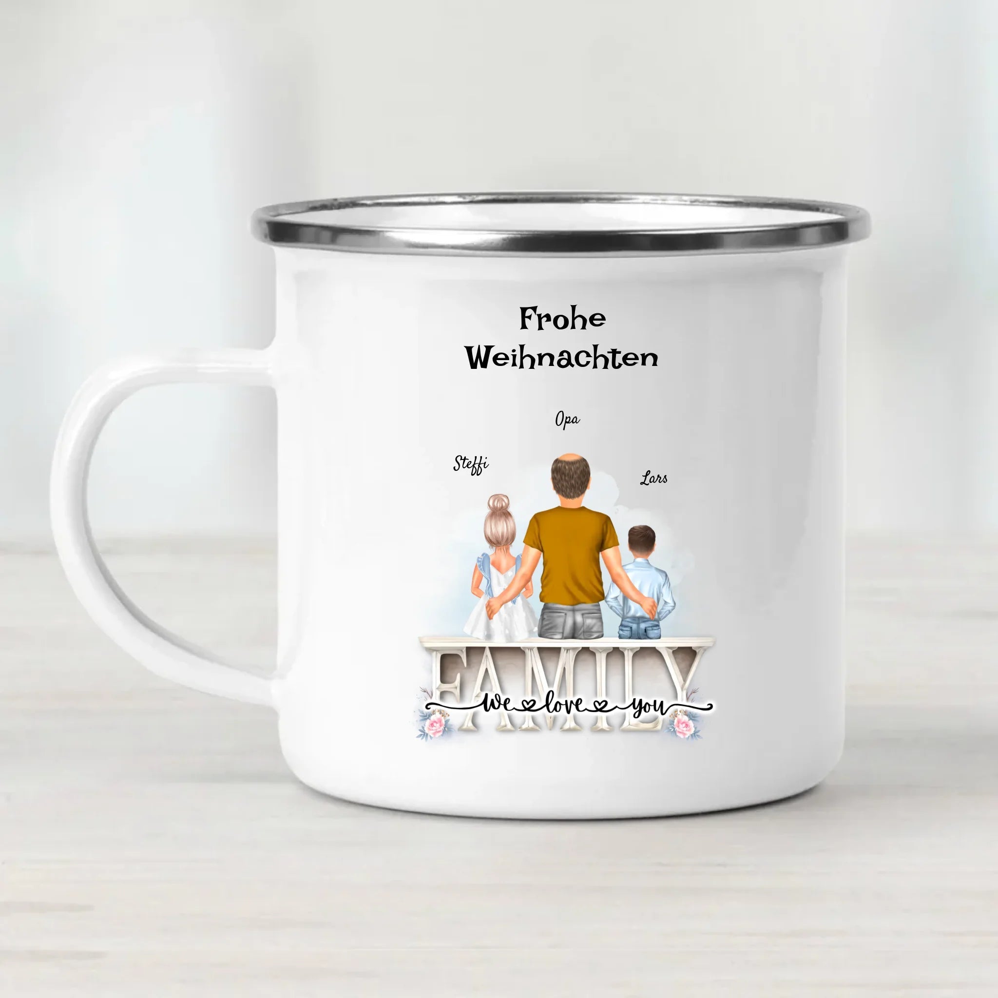 Geschenk Weihnachten Opa und Enkelkinder Tasse - Cantty