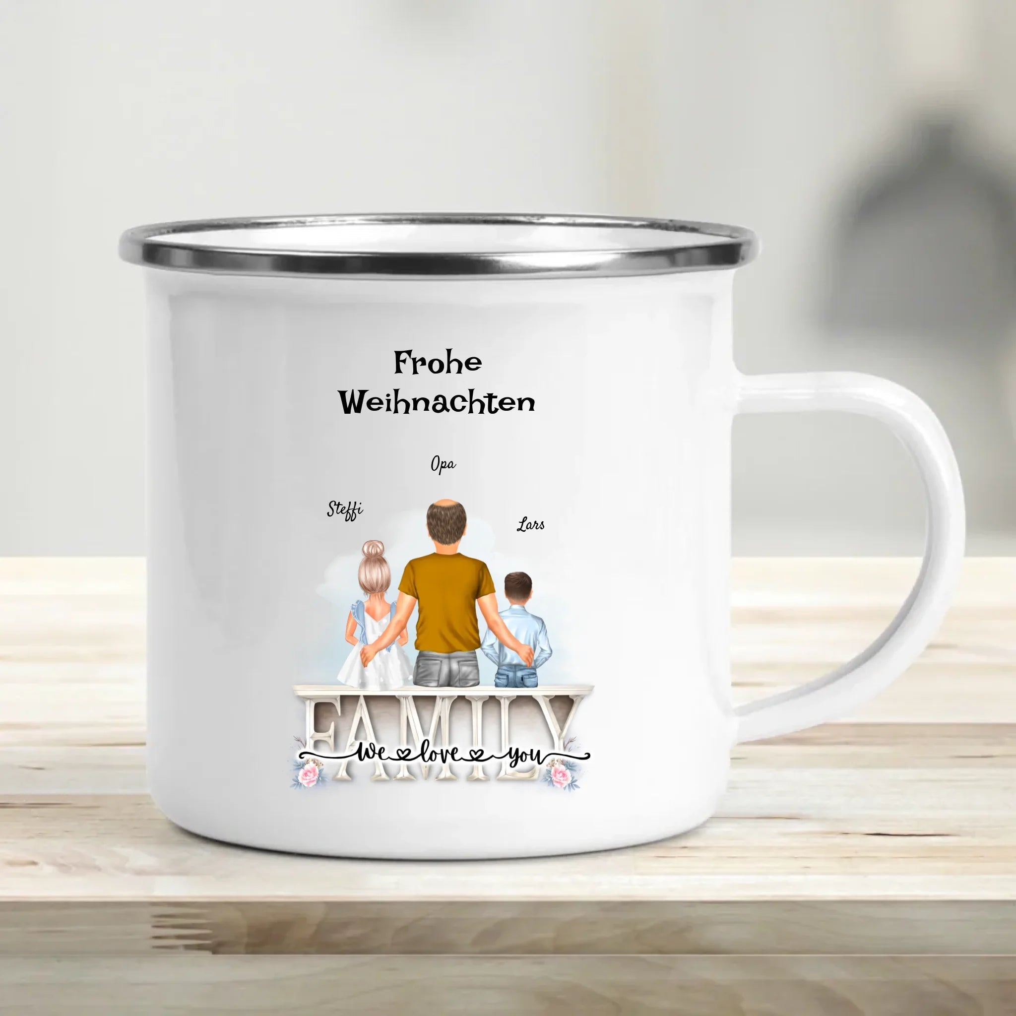 Geschenk Weihnachten Opa und Enkelkinder Tasse - Cantty