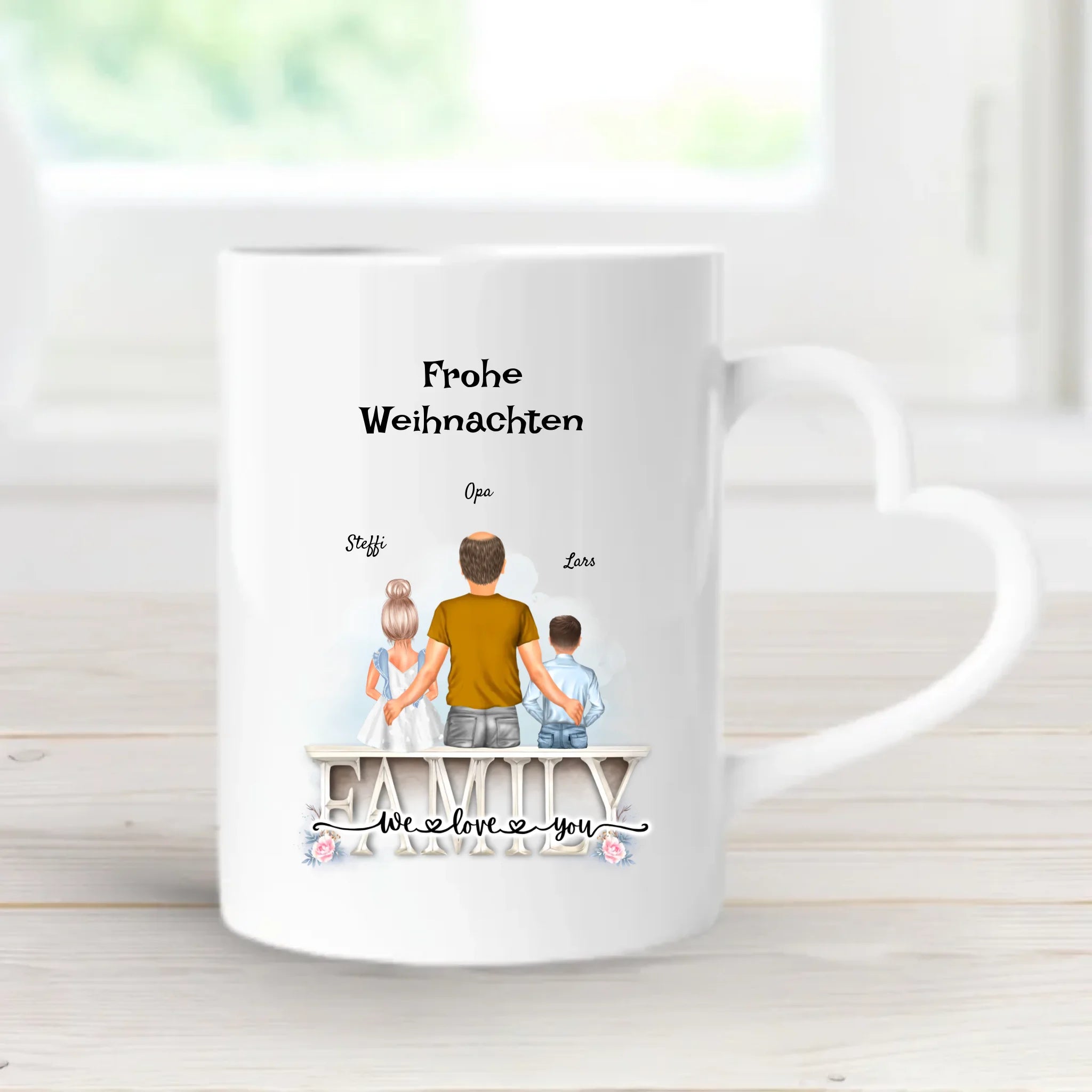 Geschenk Weihnachten Opa und Enkelkinder Tasse - Cantty