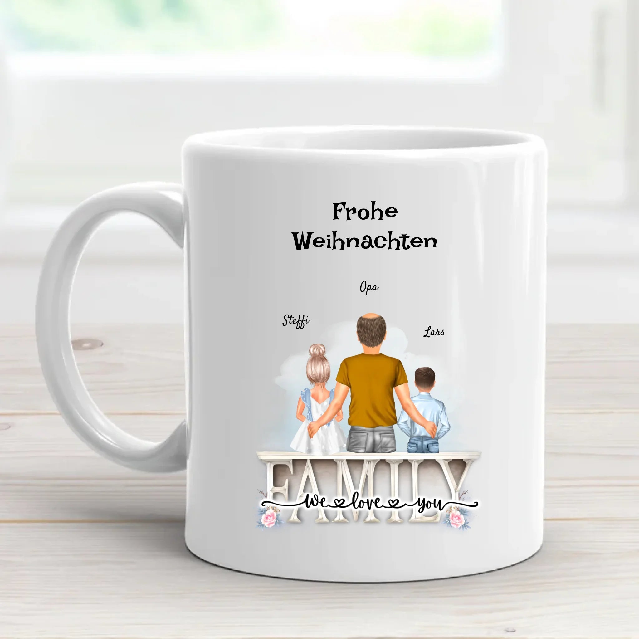 Geschenk Weihnachten Opa und Enkelkinder Tasse - Cantty