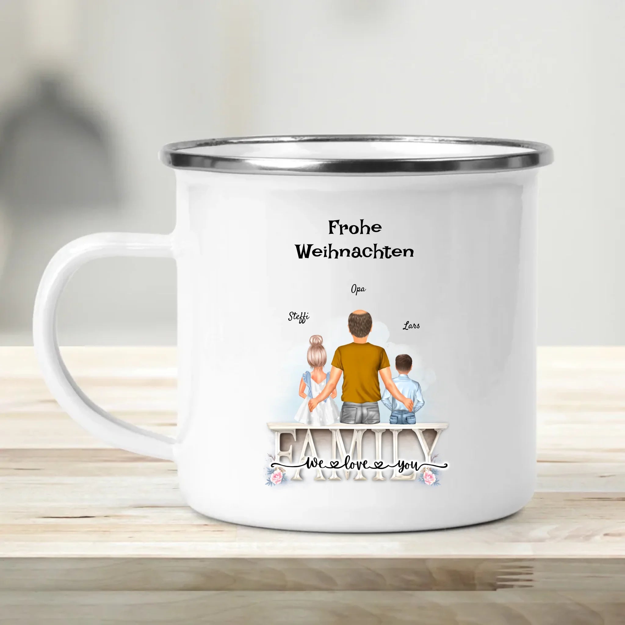 Geschenk Weihnachten Opa und Enkelkinder Tasse - Cantty