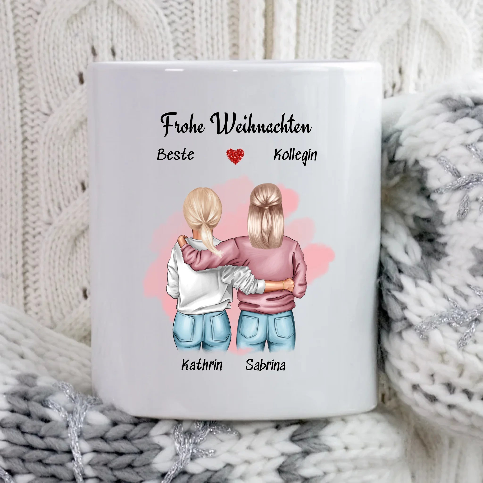 Geschenkidee Tasse für Lieblingskollegin zu Weihnachten gestalten - Cantty
