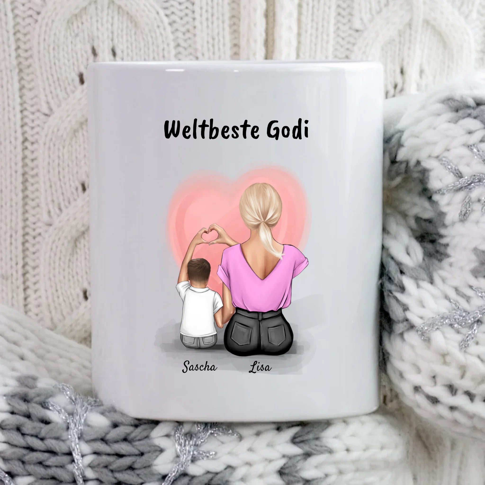 Godi und kleiner Junge Geschenk Tasse - Cantty