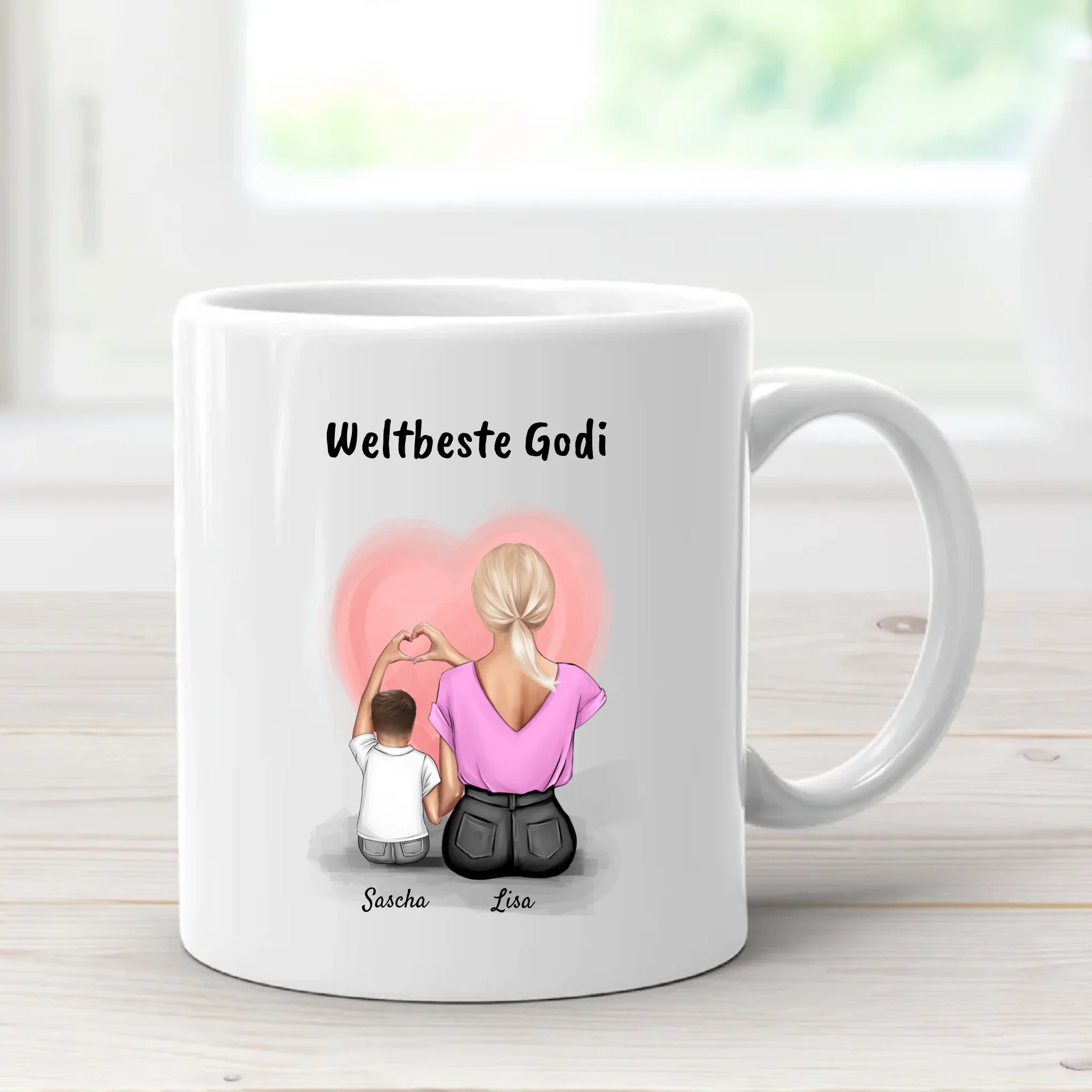 Godi und kleiner Junge Geschenk Tasse - Cantty