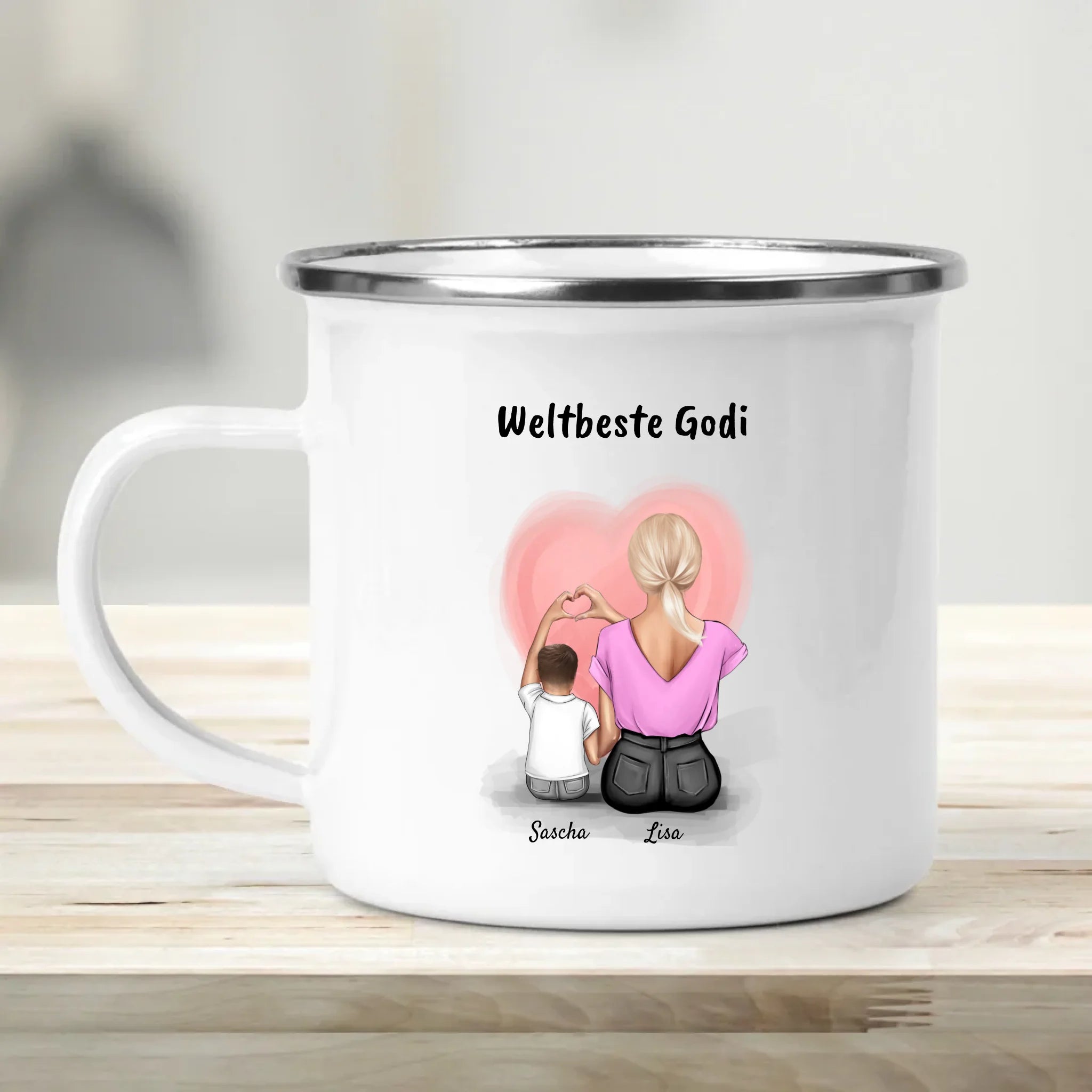 Godi und kleiner Junge Geschenk Tasse - Cantty