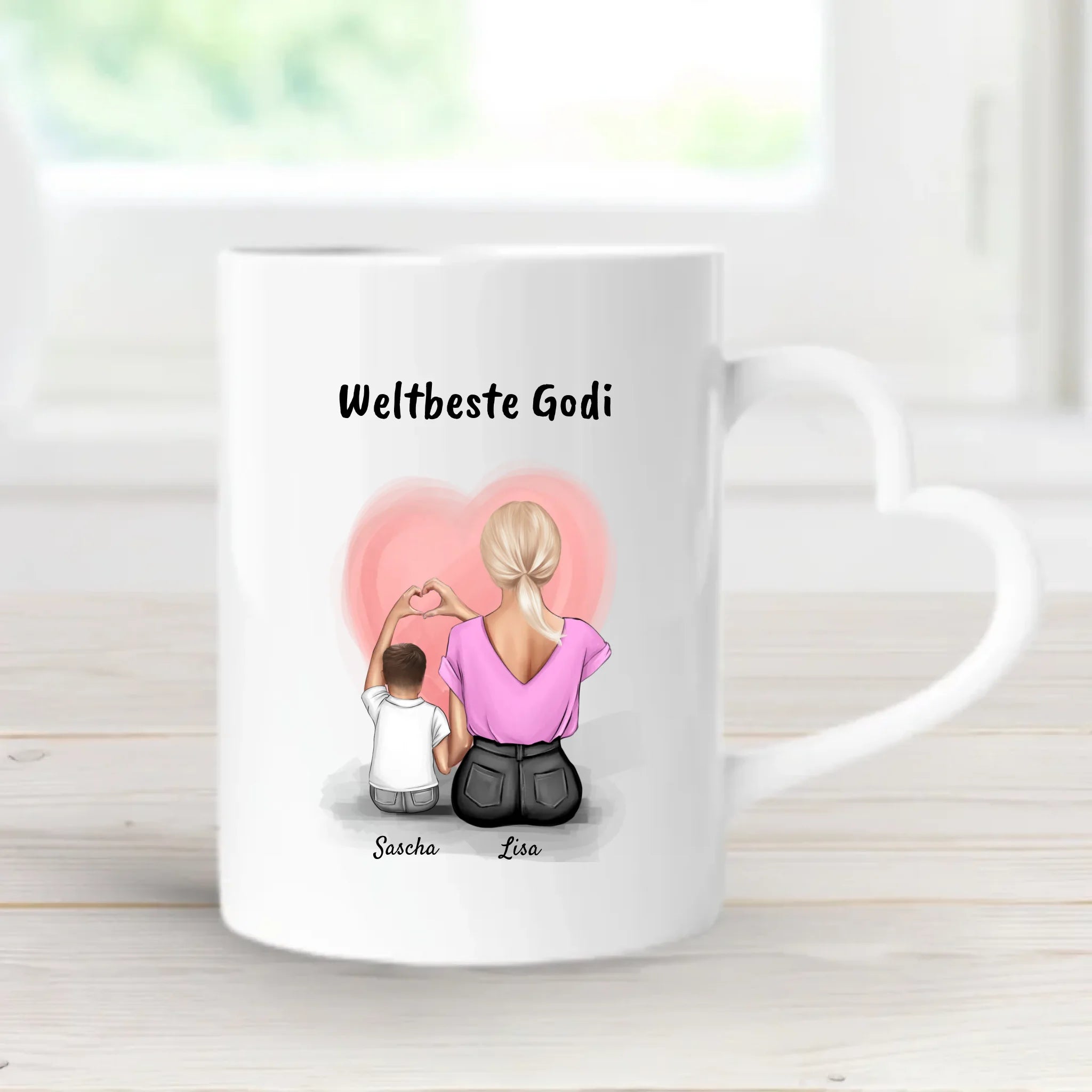Godi und kleiner Junge Geschenk Tasse - Cantty