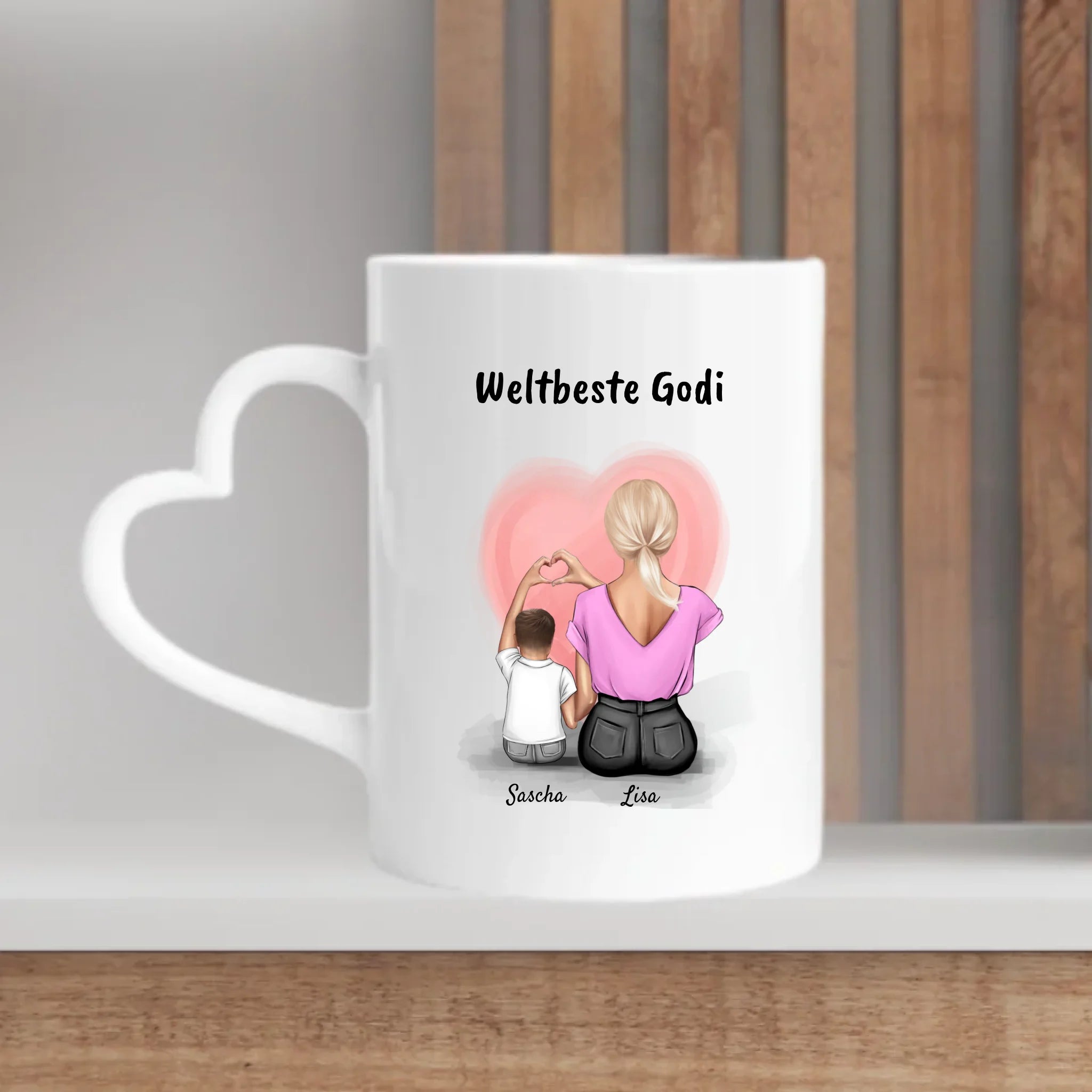 Godi und kleiner Junge Geschenk Tasse - Cantty