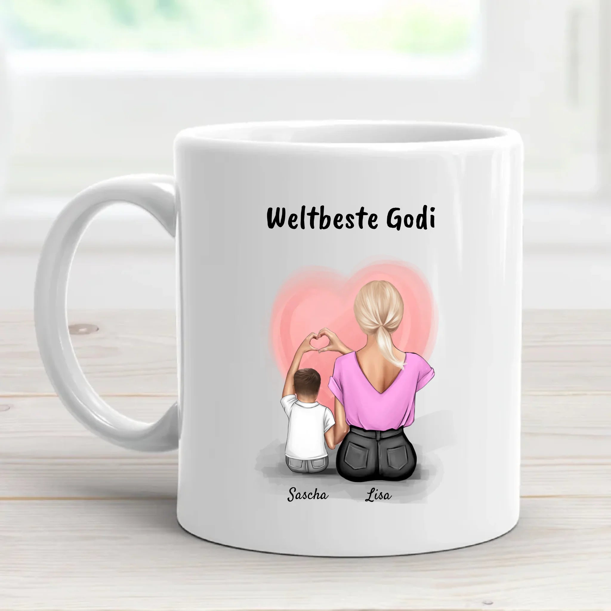 Godi und kleiner Junge Geschenk Tasse - Cantty