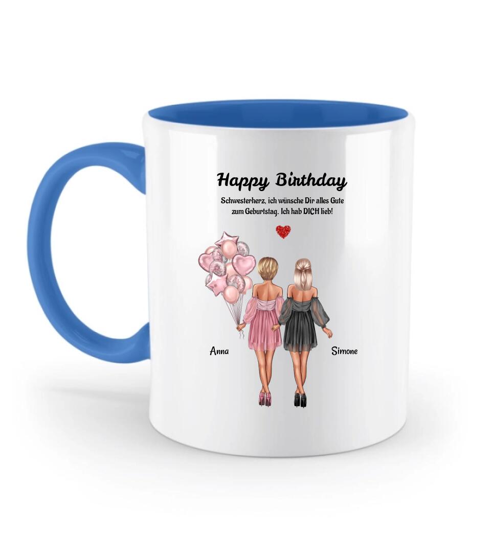 Große & Kleine Schwester Tasse Geburtstag Geschenk - Cantty