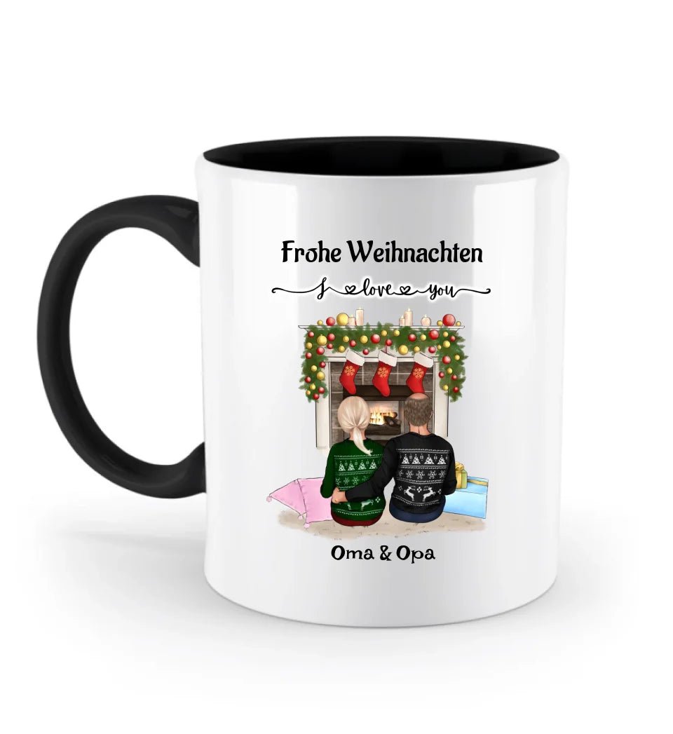 Großeltern Weihnachtsgeschenk Tasse personalisiert - Cantty