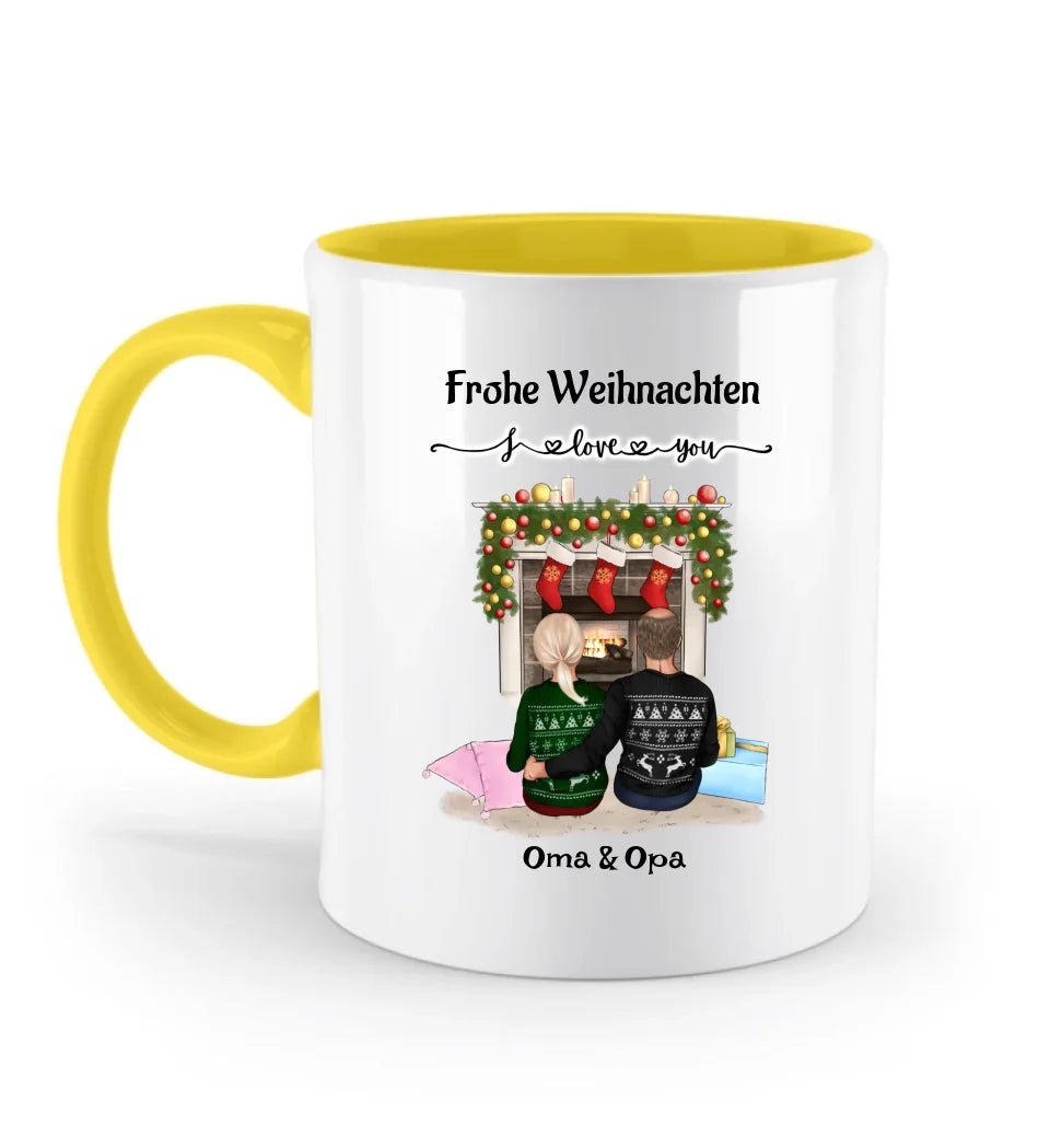 Großeltern Weihnachtsgeschenk Tasse personalisiert - Cantty