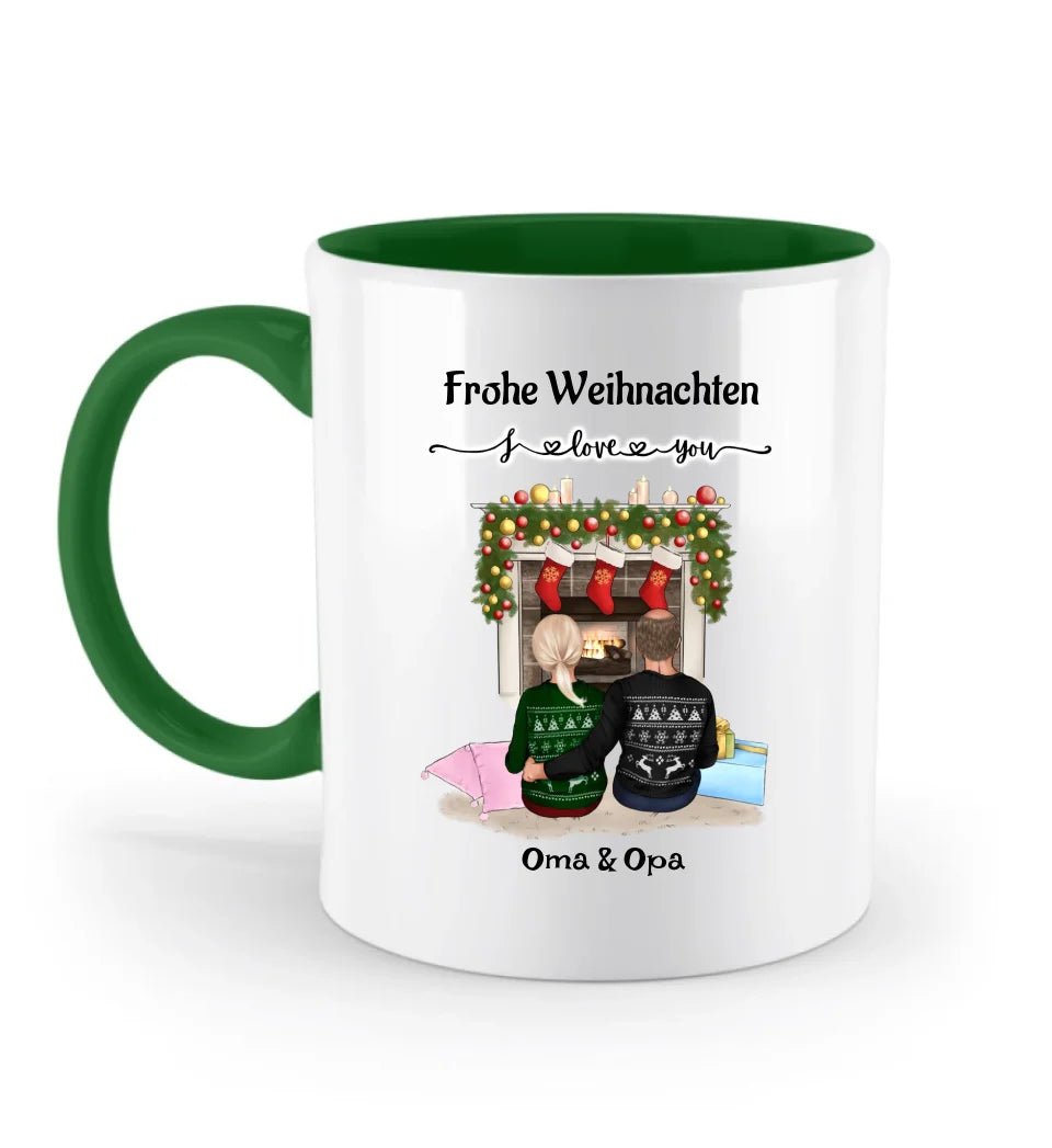 Großeltern Weihnachtsgeschenk Tasse personalisiert - Cantty