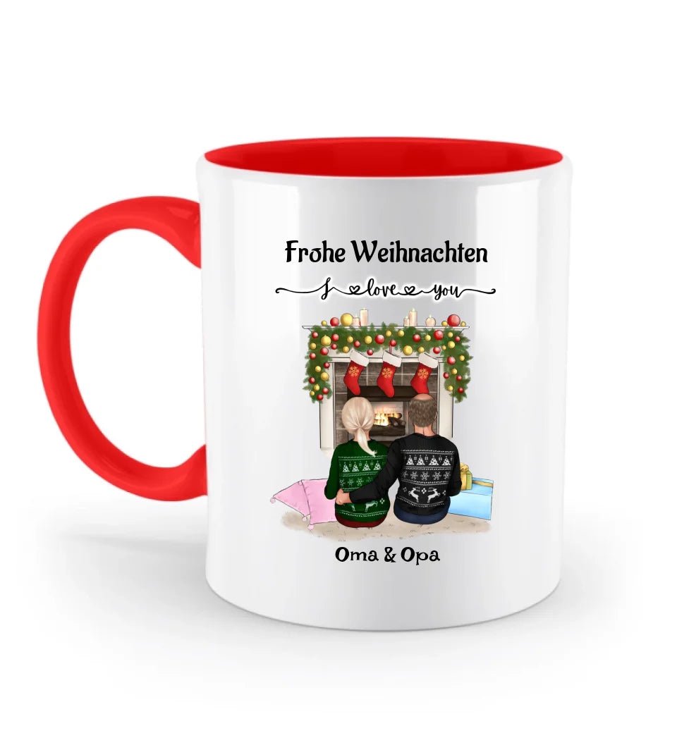 Großeltern Weihnachtsgeschenk Tasse personalisiert - Cantty