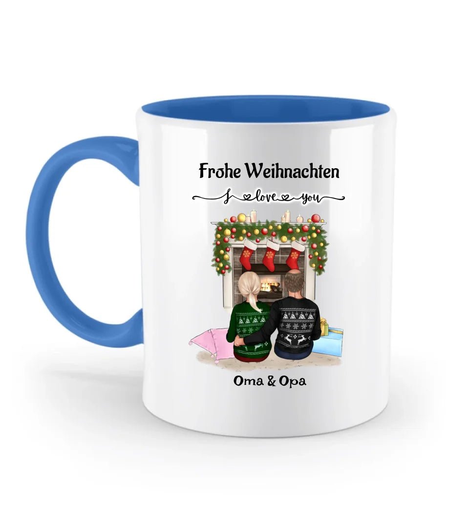 Großeltern Weihnachtsgeschenk Tasse personalisiert - Cantty