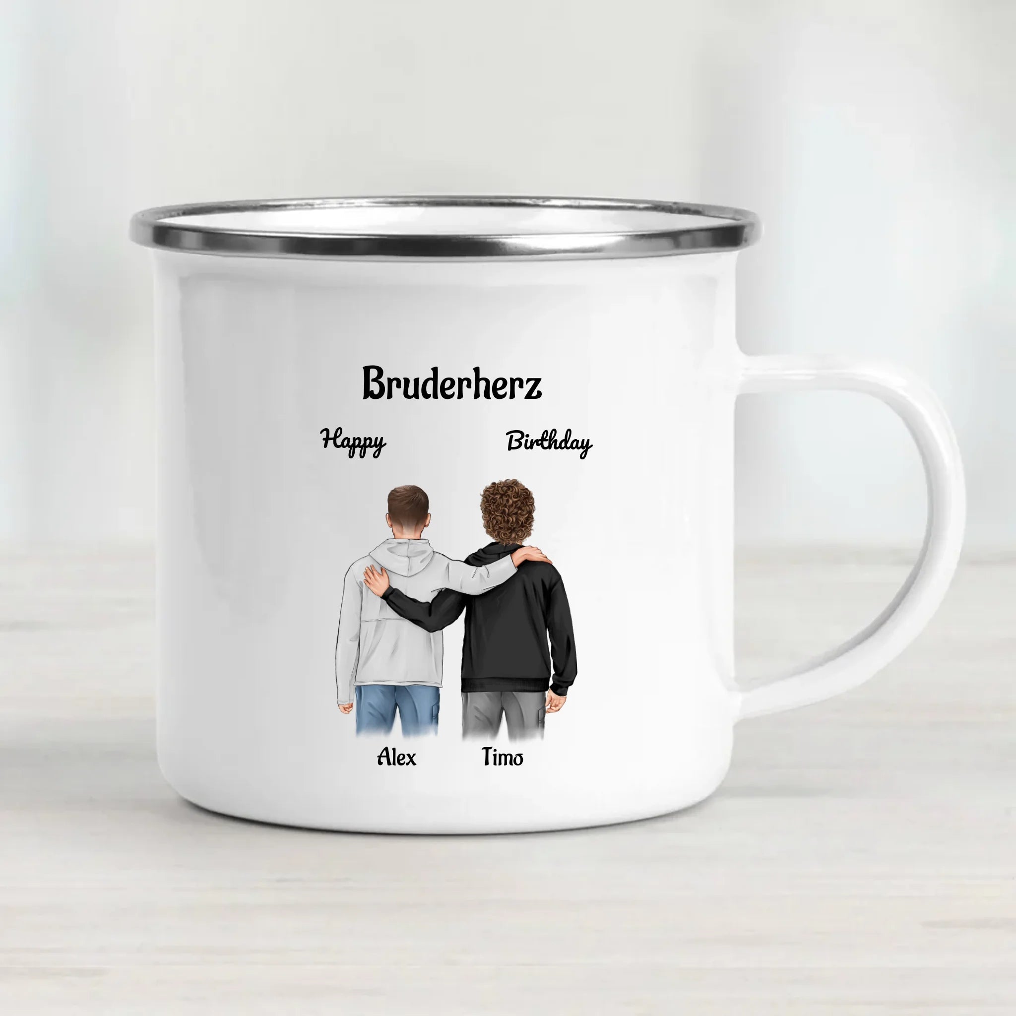 Großer & Kleiner Bruder Tasse Geburtstag Geschenk - Cantty