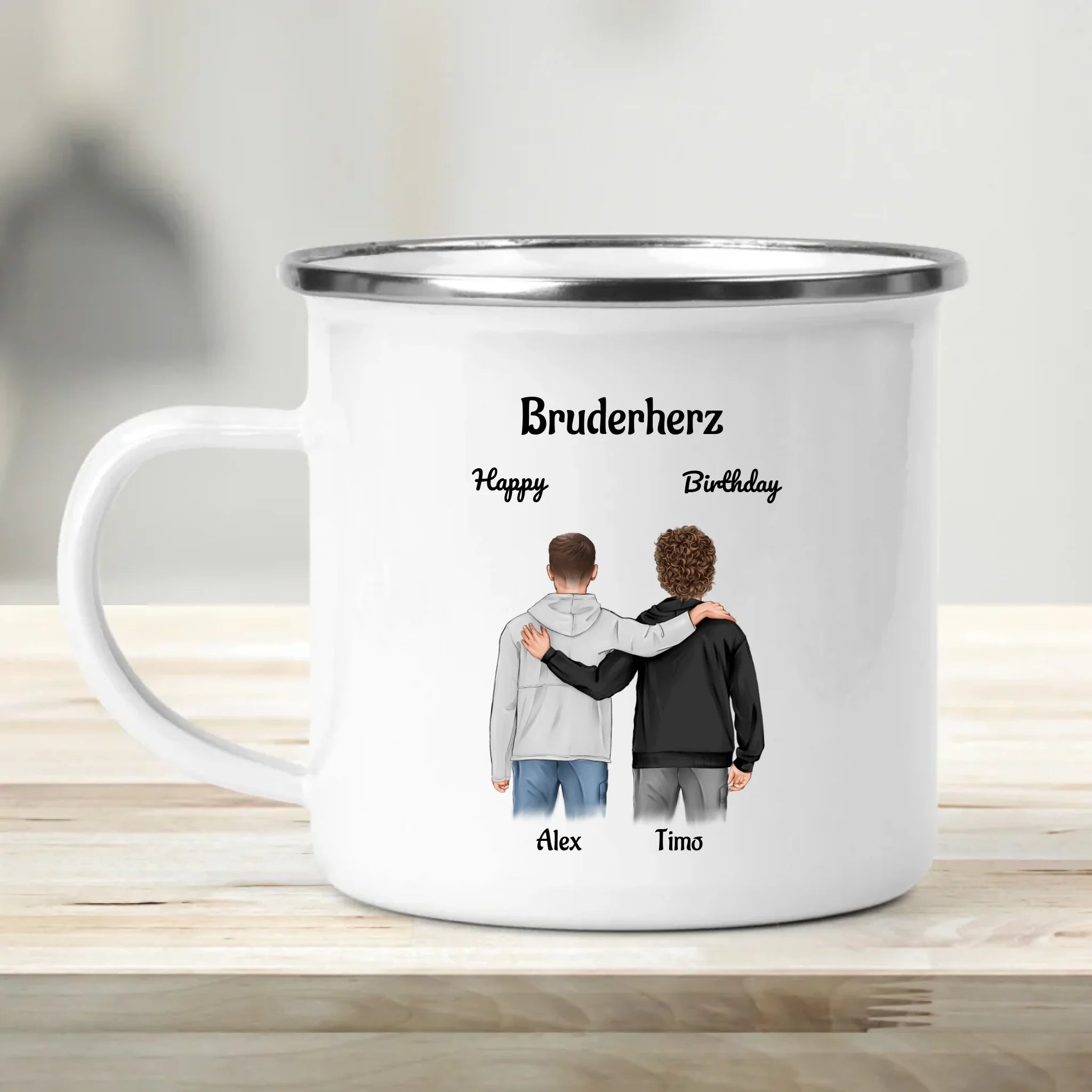 Großer & Kleiner Bruder Tasse Geburtstag Geschenk - Cantty