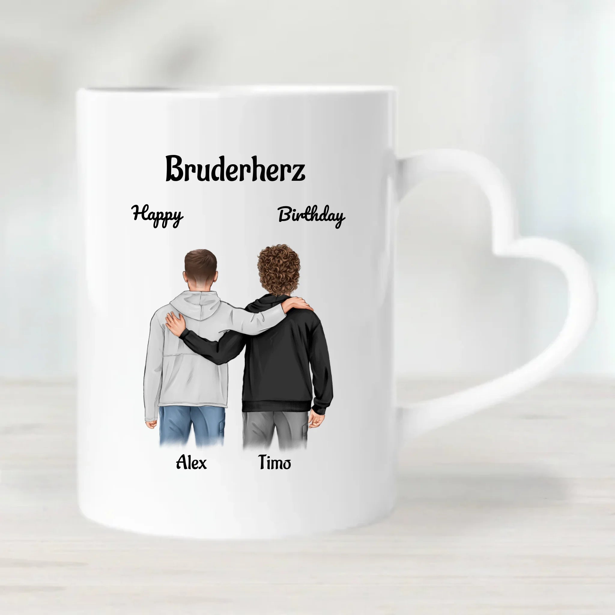 Großer & Kleiner Bruder Tasse Geburtstag Geschenk - Cantty