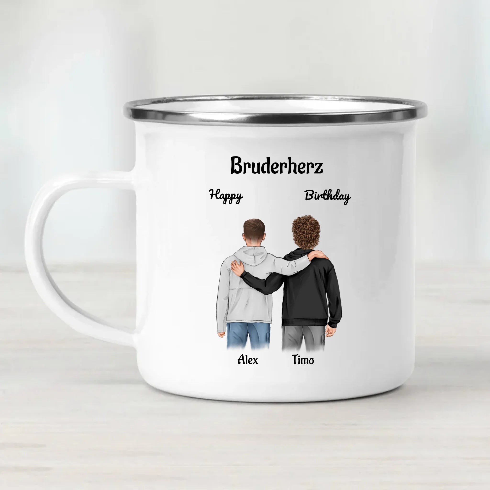 Großer & Kleiner Bruder Tasse Geburtstag Geschenk - Cantty