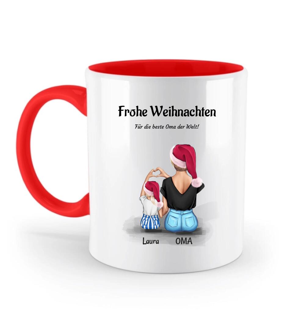 Großmutter & Enkeltochter 3 - 8 Jahre Weihnachtstasse Geschenk - Cantty