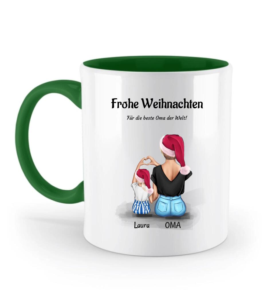 Großmutter & Enkeltochter 3 - 8 Jahre Weihnachtstasse Geschenk - Cantty