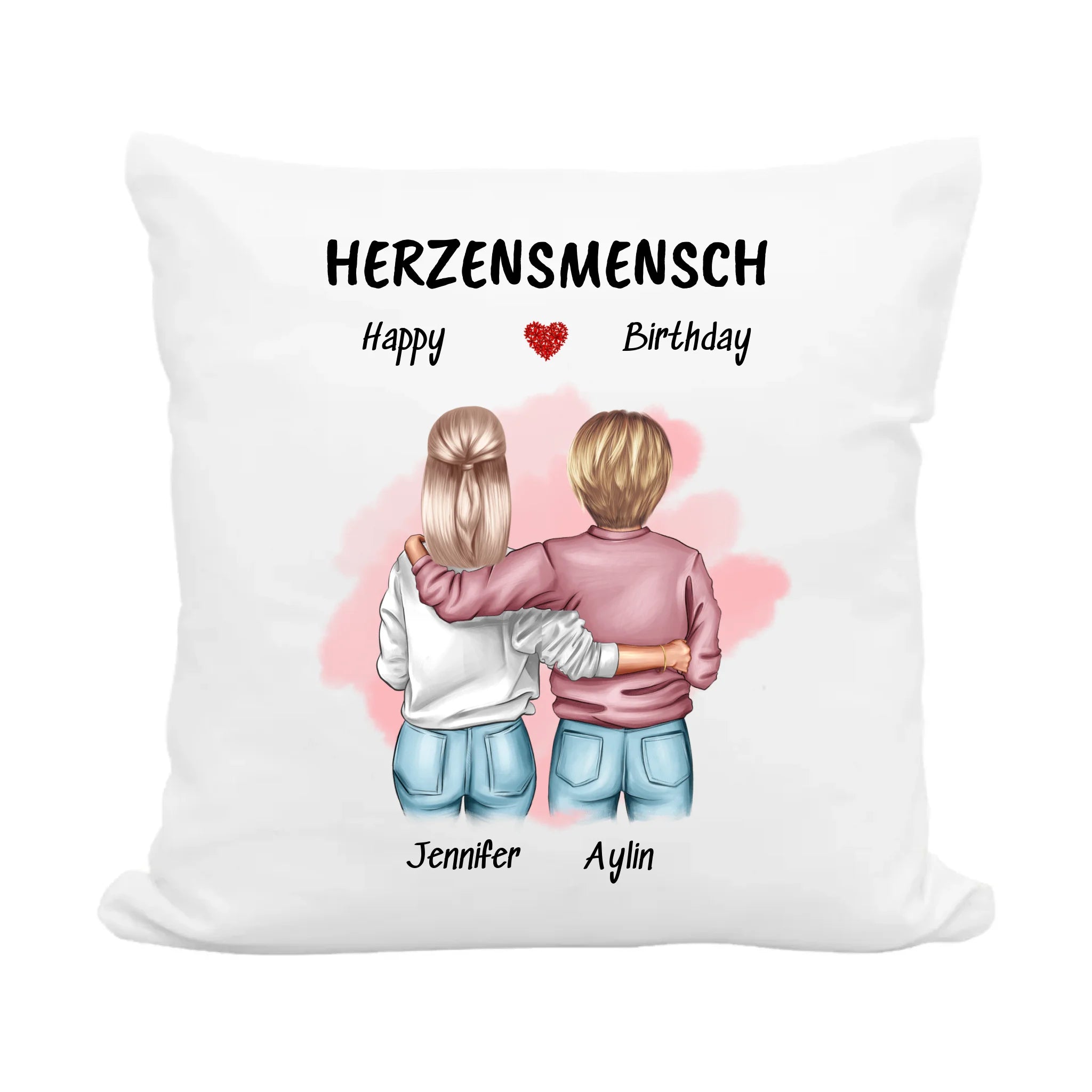 Herzensmensch Geschenk Kissen für Freundinnen - Cantty