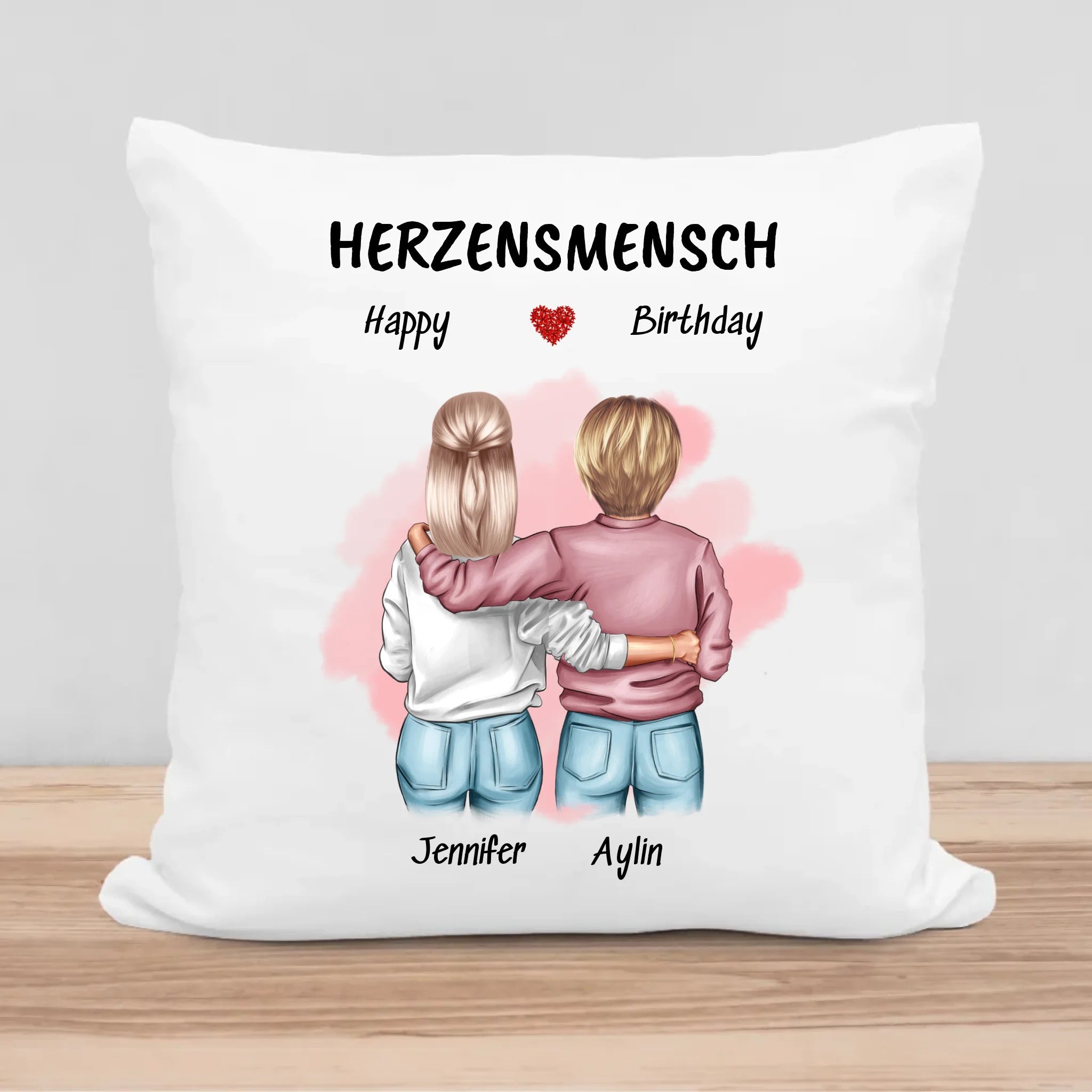 Herzensmensch Geschenk Kissen für Freundinnen - Cantty